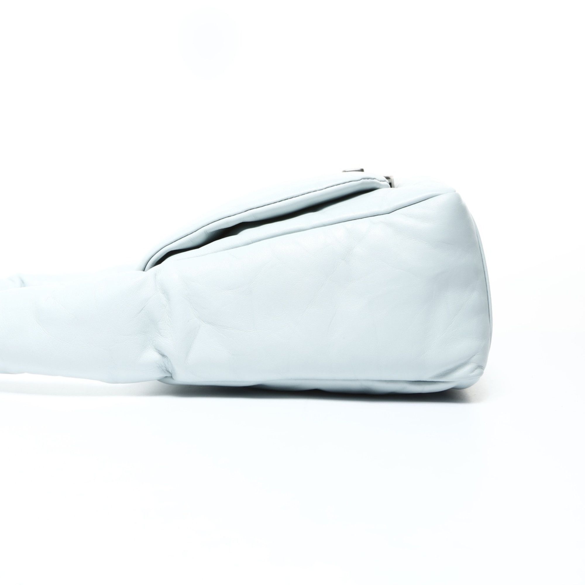 Balenciaga Balenciaga Monaco Leather One-Shoulder Bag, Light Blue, 787896, WS25975 Size ONE SIZE - 3 Thumbnail