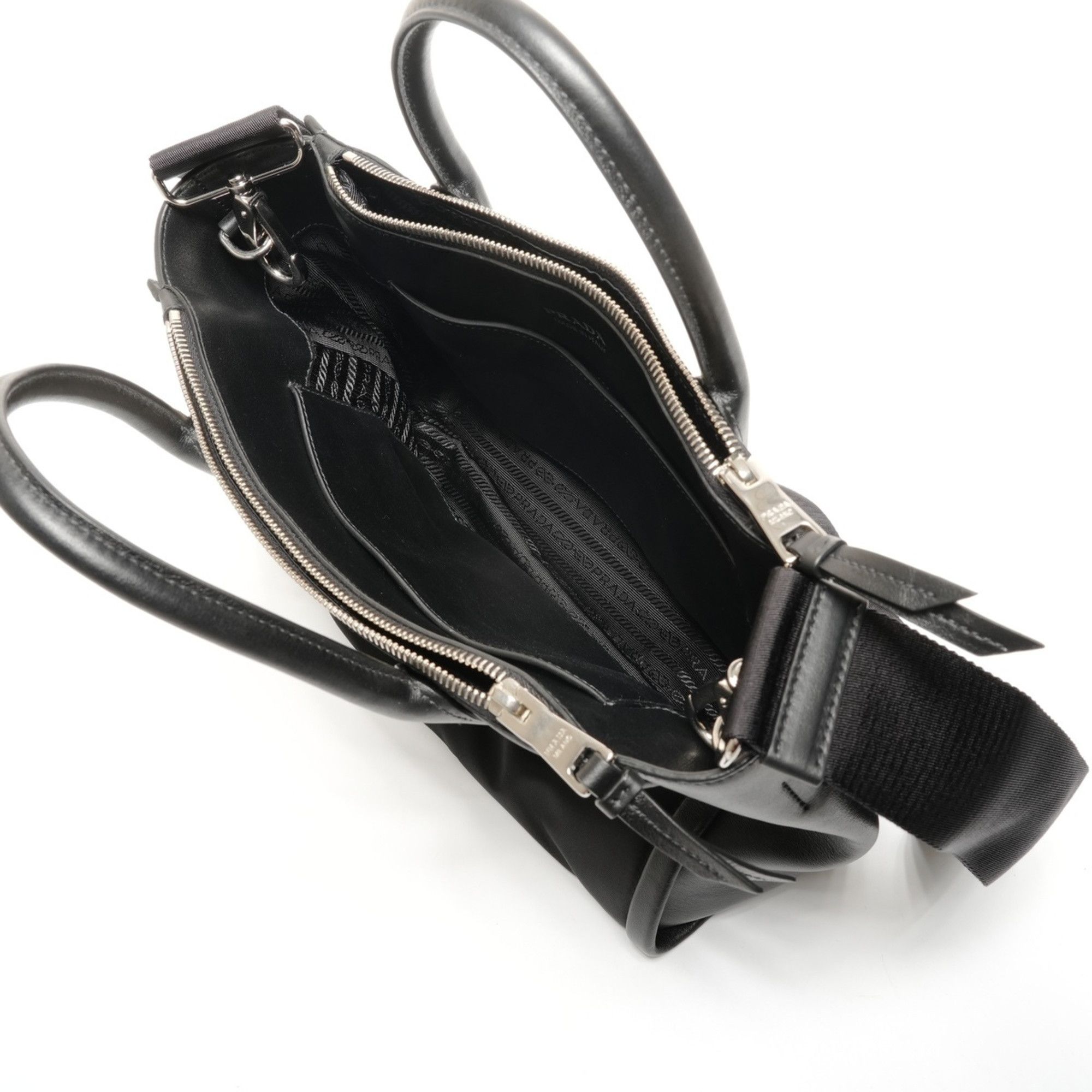 Prada Prada Concept 2-Way Shoulder Bag/Handbag, Black, WS27295 Size ONE SIZE - 11 Thumbnail