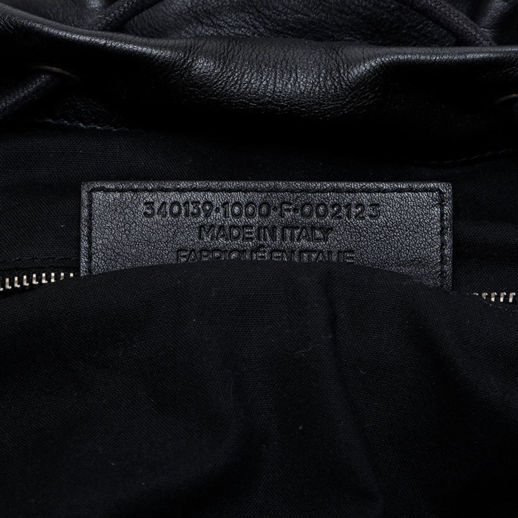 Balenciaga Balenciaga Leather Suede Lock Backpack/Daypack, Black, WS21590 Size ONE SIZE - 12 Thumbnail