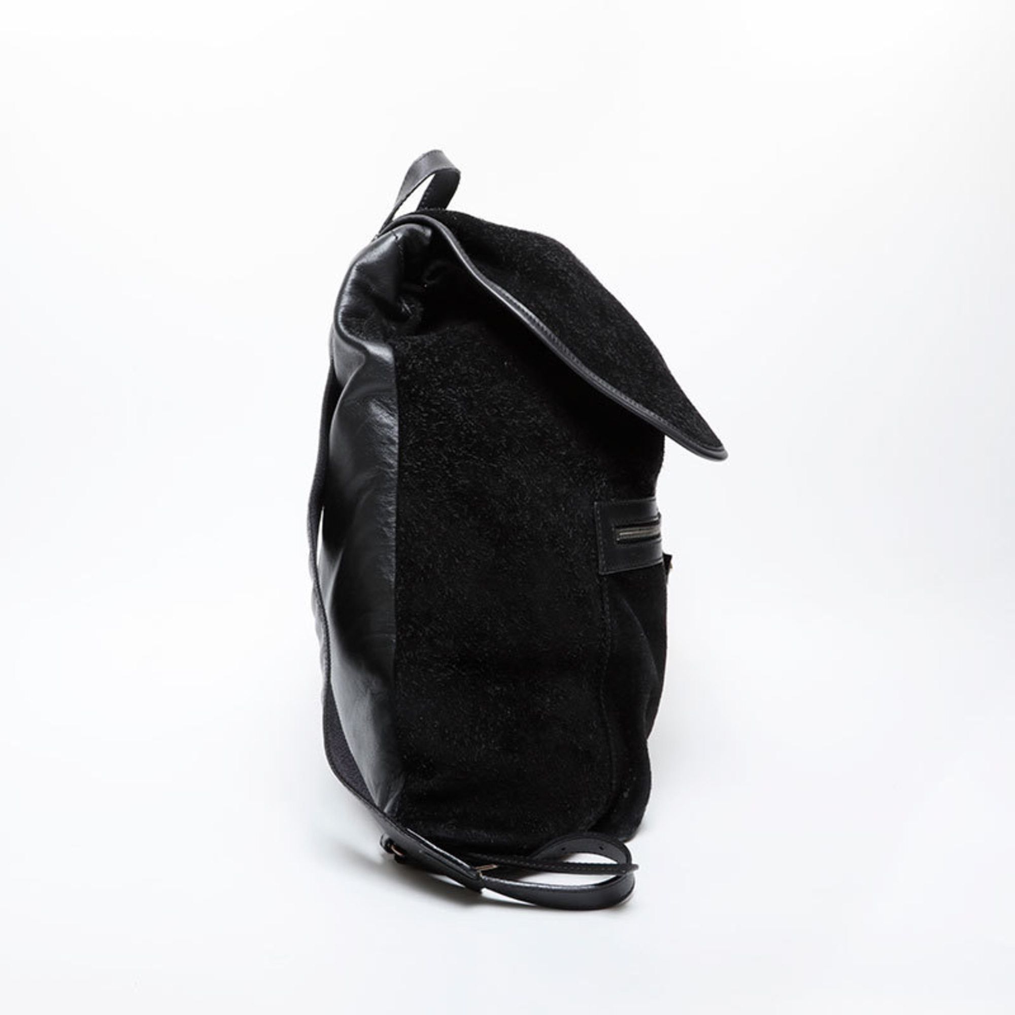 Balenciaga Balenciaga Leather Suede Lock Backpack/Daypack, Black, WS21590 Size ONE SIZE - 4 Thumbnail