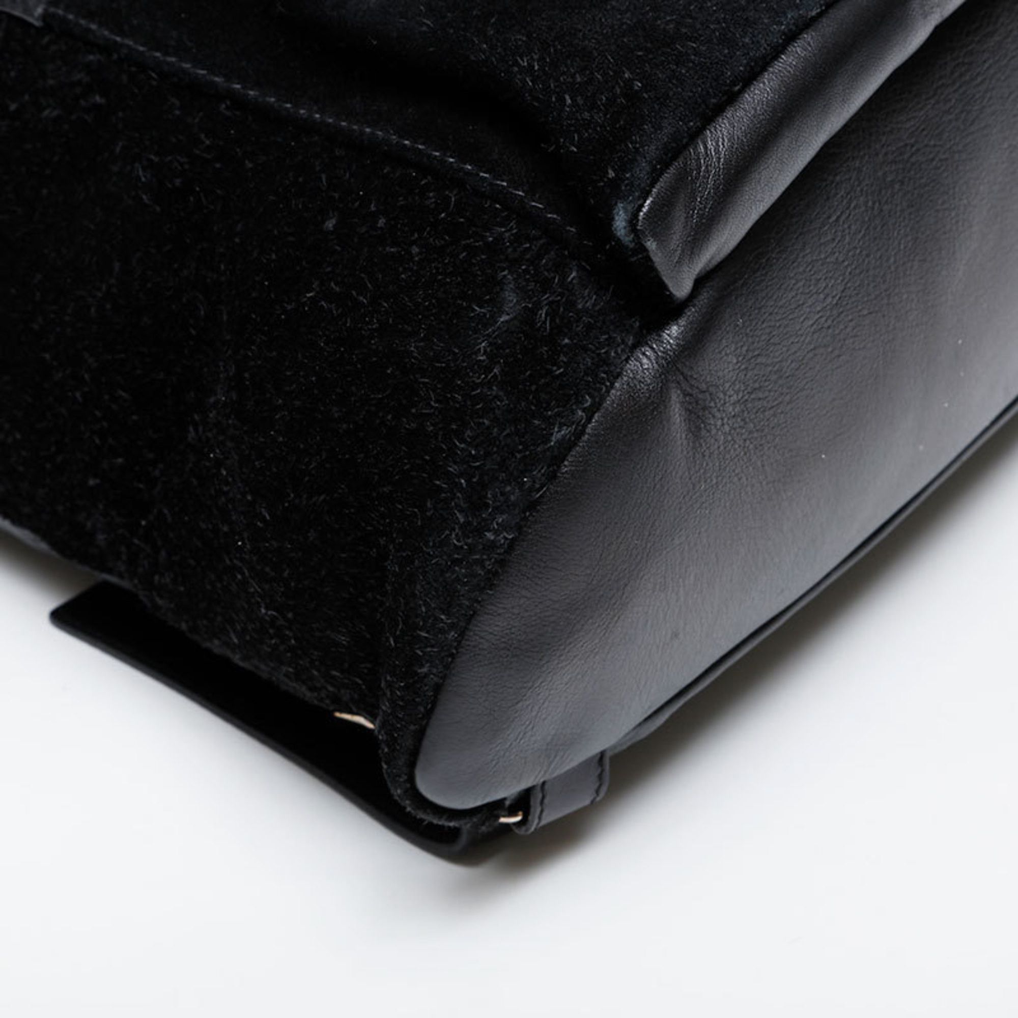 Balenciaga Balenciaga Leather Suede Lock Backpack/Daypack, Black, WS21590 Size ONE SIZE - 5 Thumbnail