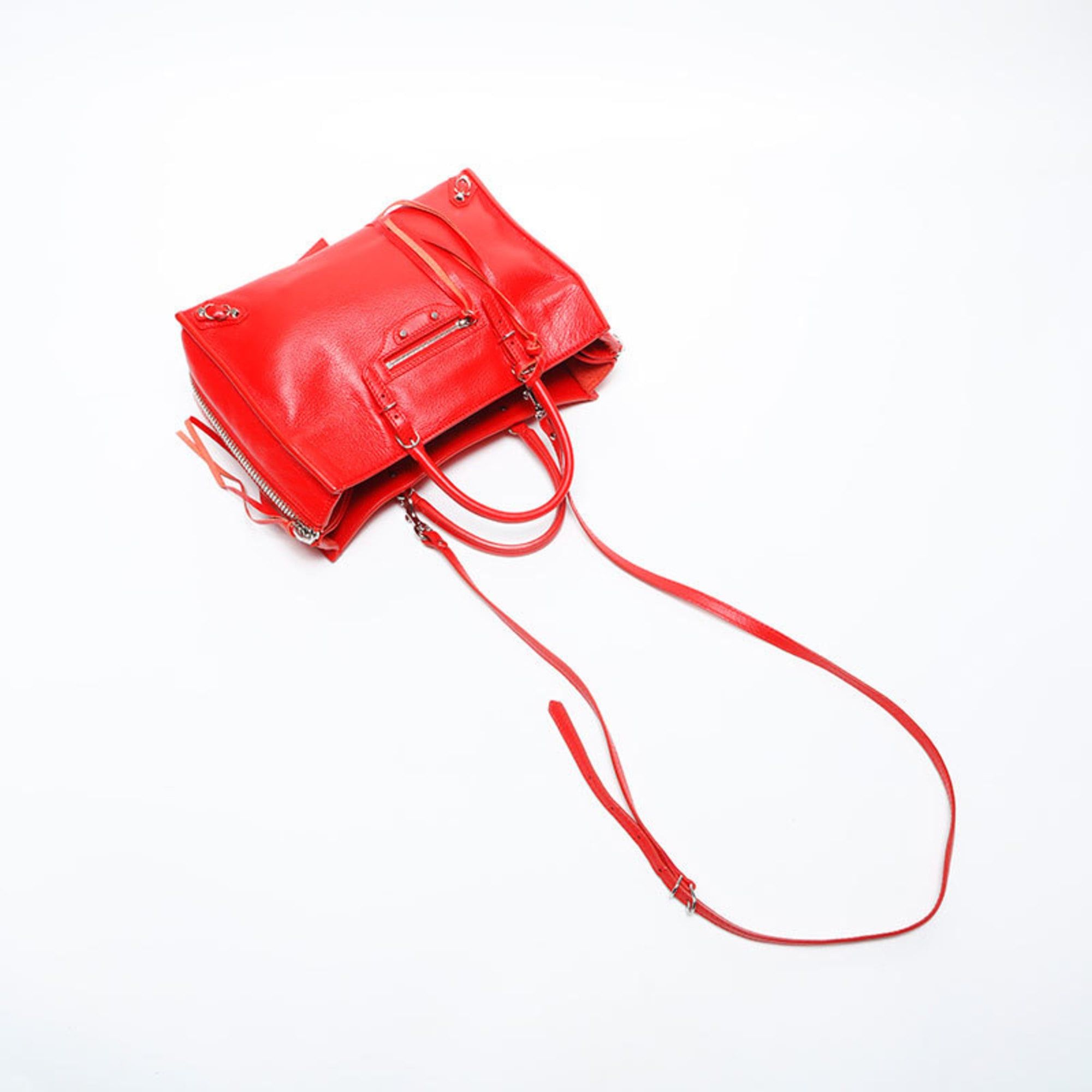 Balenciaga Balenciaga Paper 2-way Handbag, Red, WS14986 Size ONE SIZE - 8 Thumbnail
