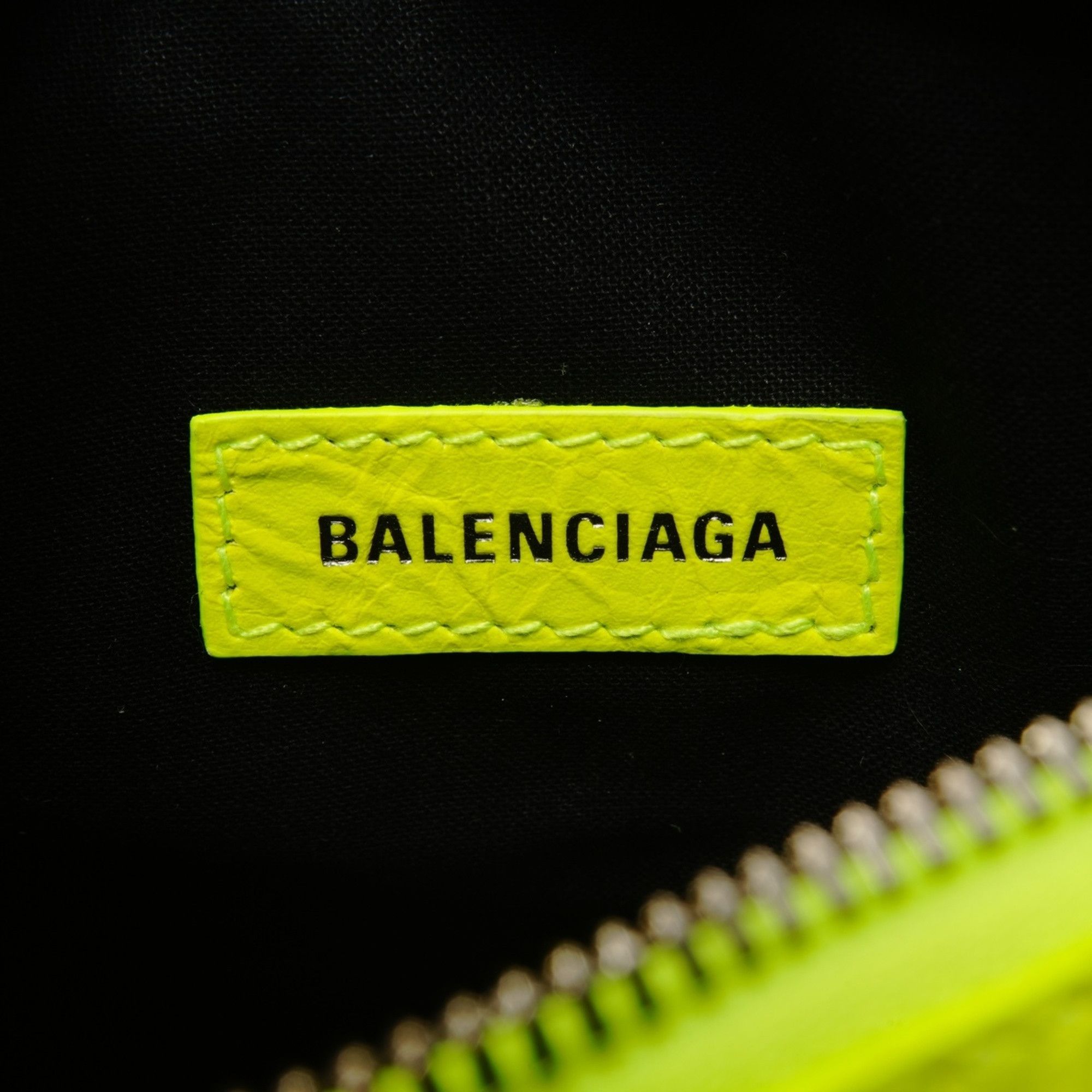 Balenciaga Balenciaga Le Cagoule Neon Yellow Shoulder Bag, Yellow, WS26098 Size ONE SIZE - 9 Thumbnail