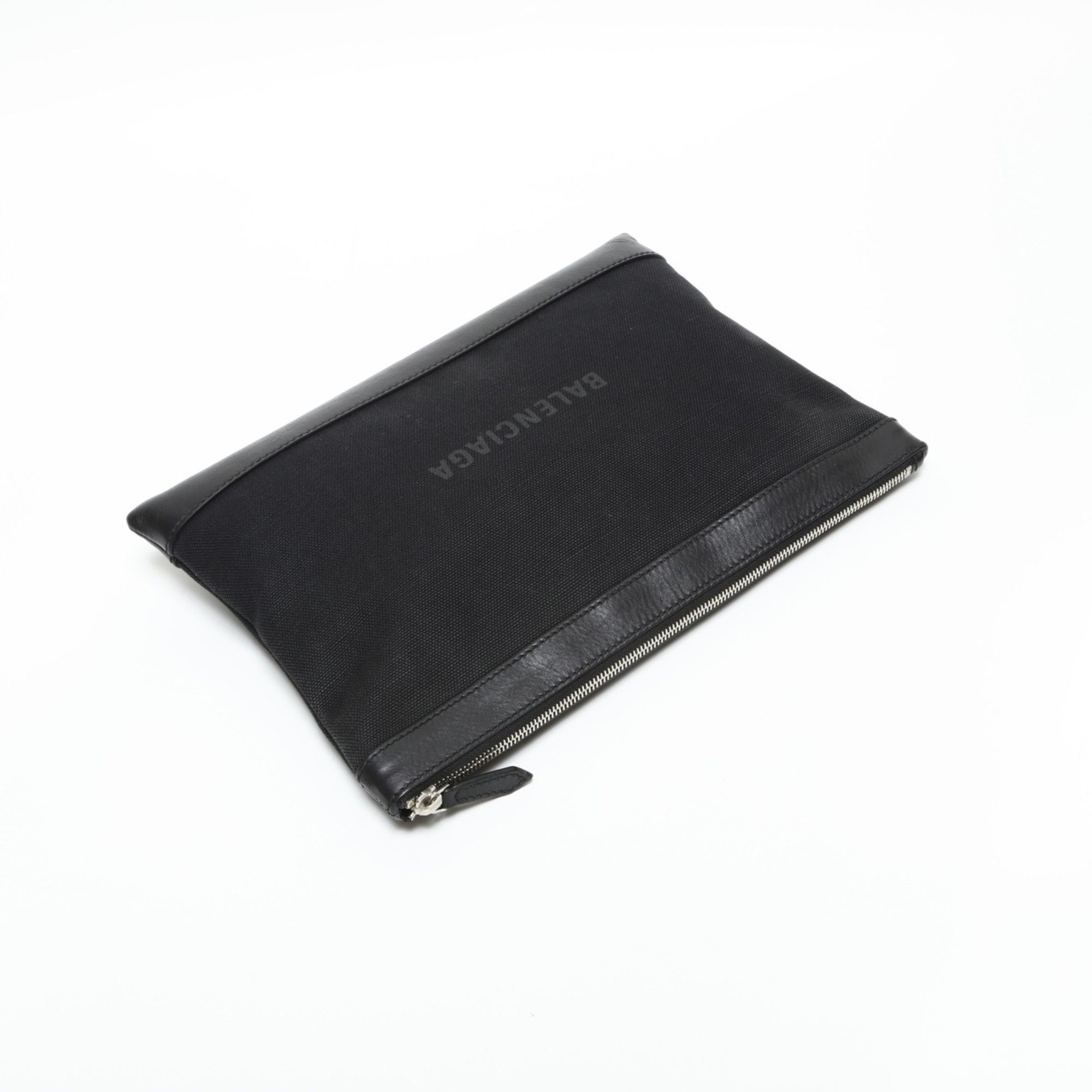 Balenciaga Balenciaga M Canvas Clip Logo Clutch Bag, Black, WS23282 Size ONE SIZE - 10 Thumbnail