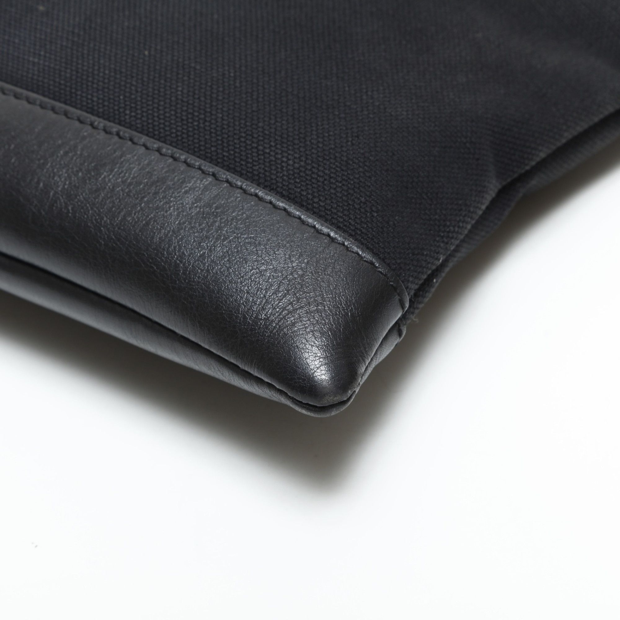 Balenciaga Balenciaga M Canvas Clip Logo Clutch Bag, Black, WS23282 Size ONE SIZE - 7 Thumbnail