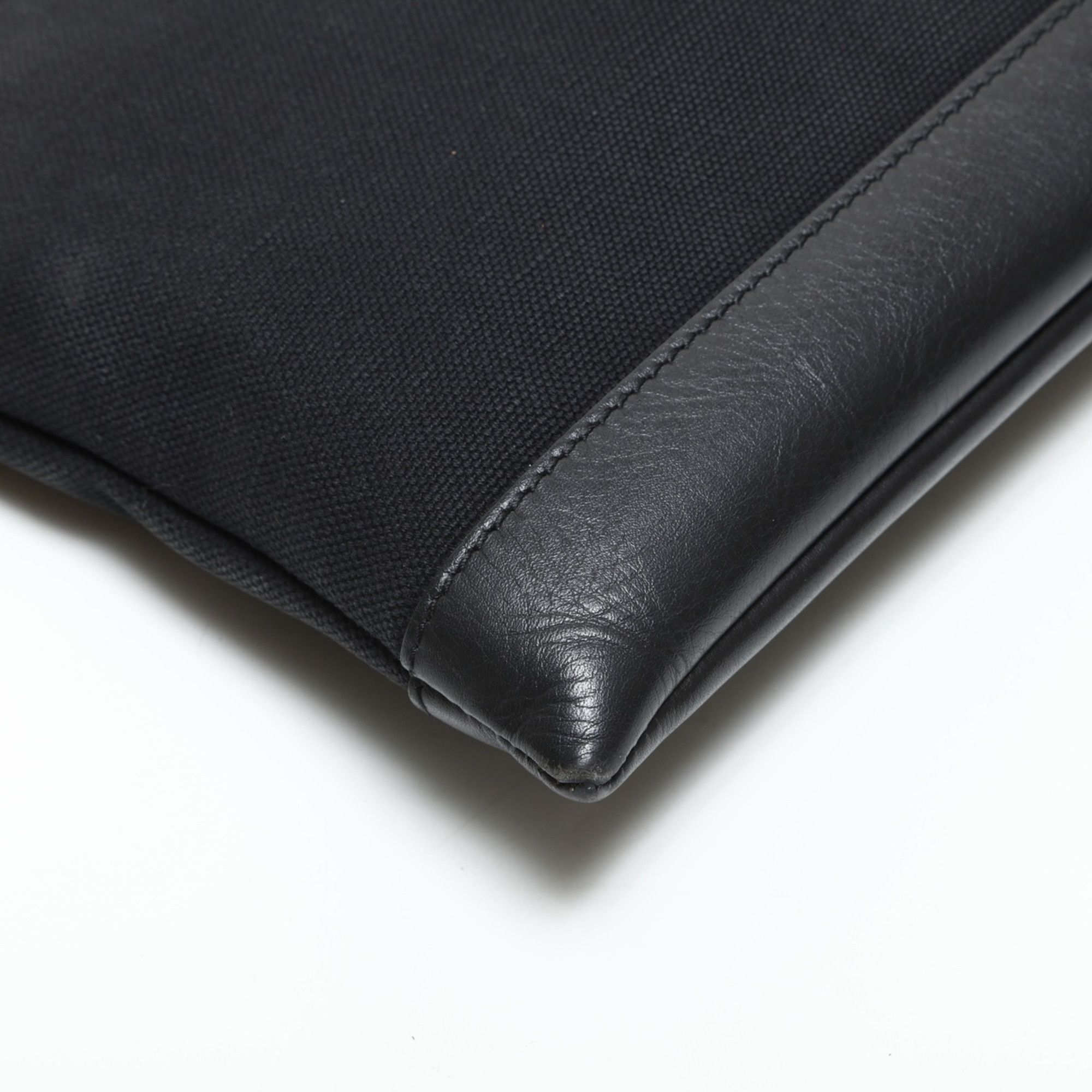 Balenciaga Balenciaga M Canvas Clip Logo Clutch Bag, Black, WS23282 Size ONE SIZE - 6 Thumbnail