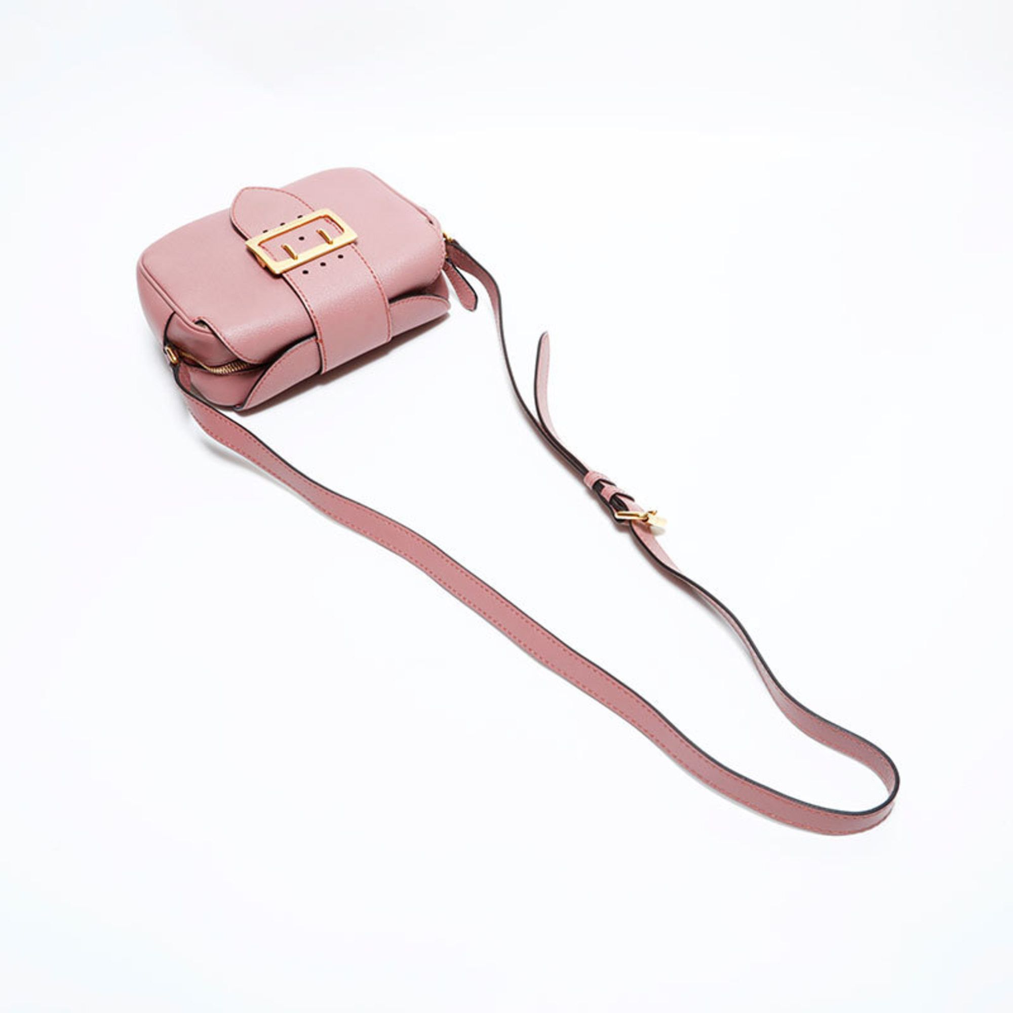 Burberry Burberry Leather Camera Bag Shoulder Pink WS22567 Size ONE SIZE - 9 Thumbnail