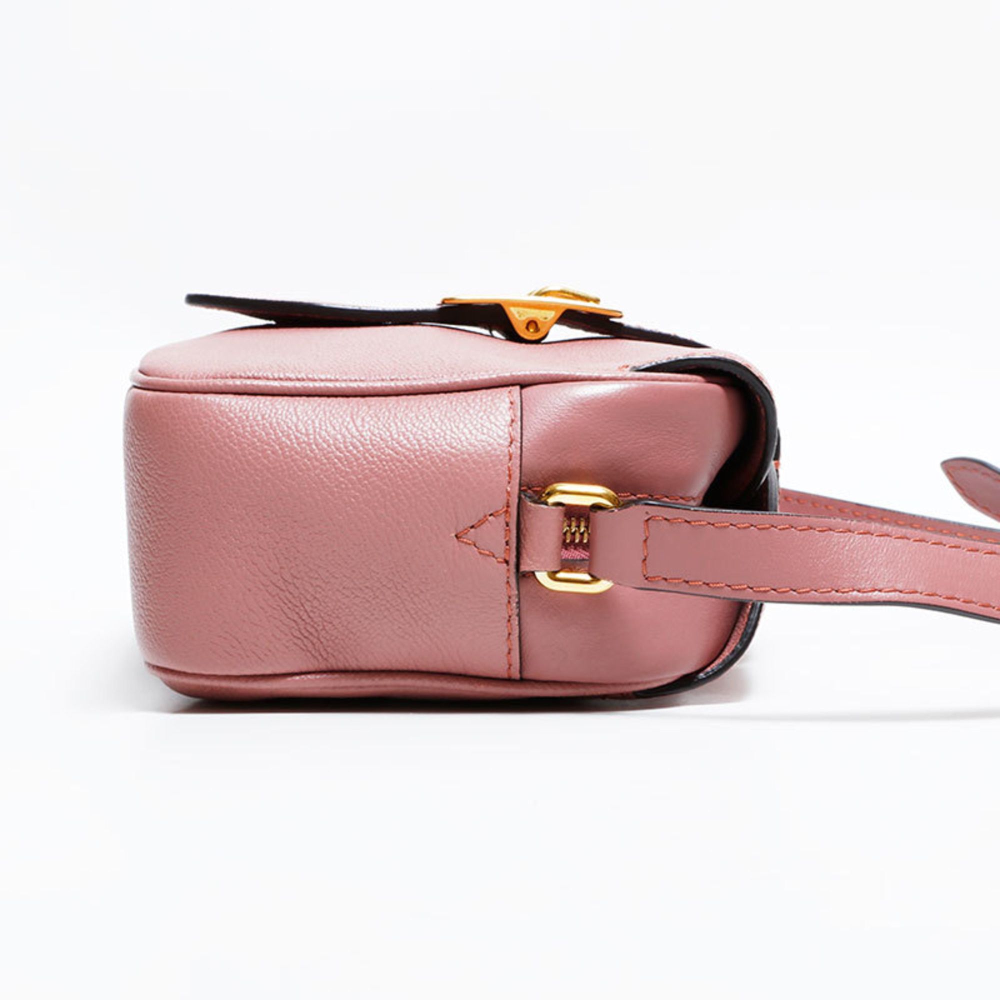 Burberry Burberry Leather Camera Bag Shoulder Pink WS22567 Size ONE SIZE - 4 Thumbnail