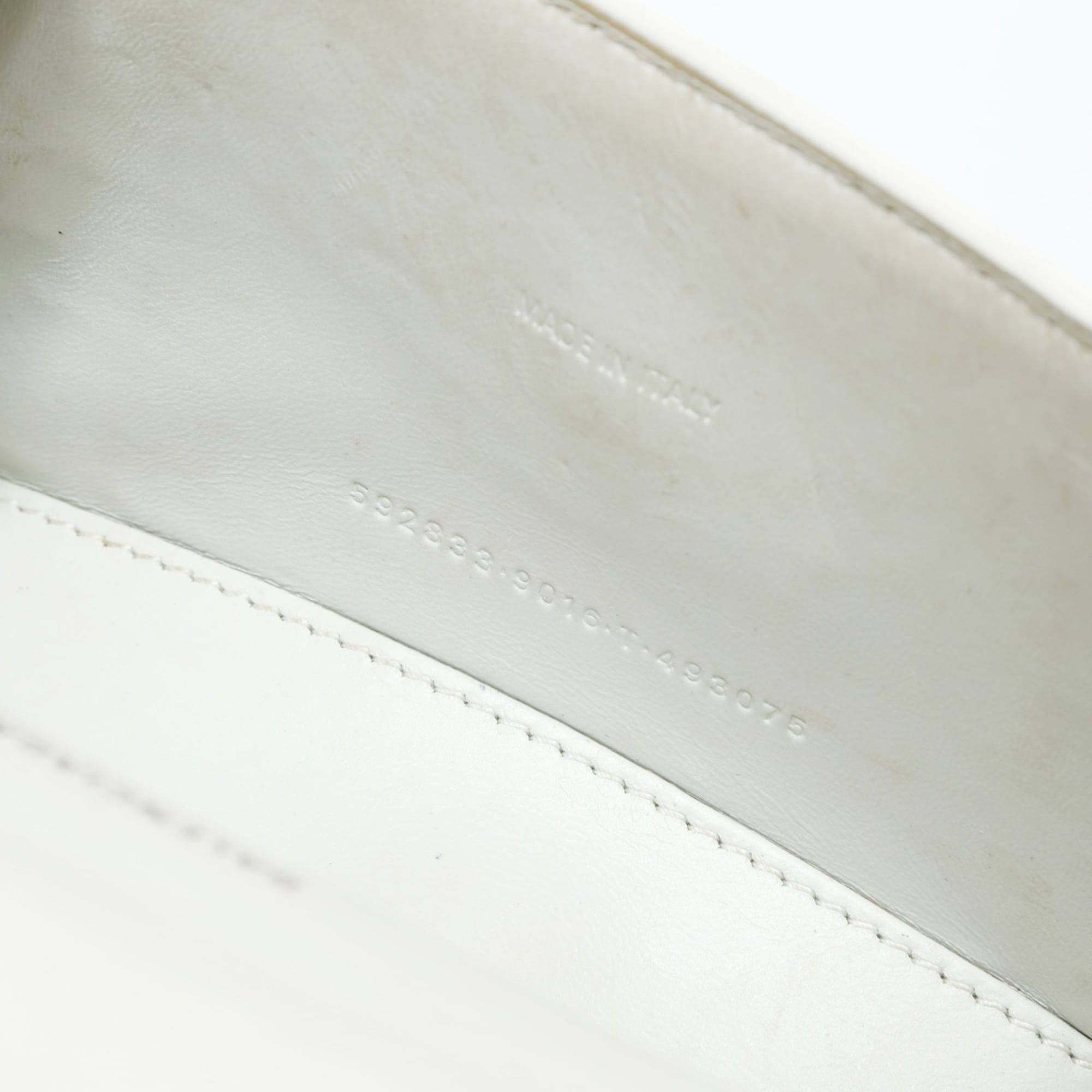 Balenciaga Balenciaga Hourglass XS 592833 2-way Embossed Leather Shoulder Bag White WS26016 Size ONE SIZE - 13 Thumbnail