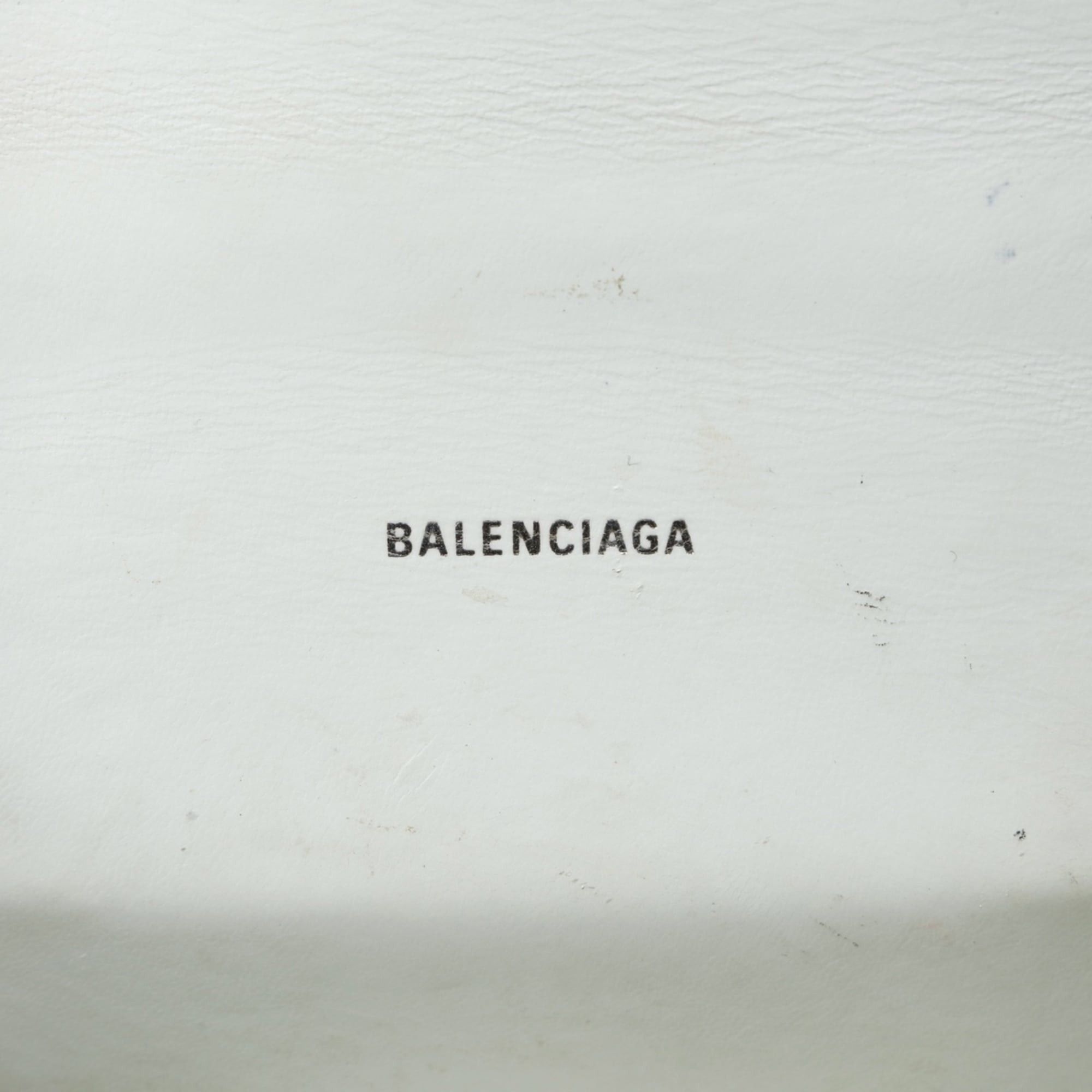Balenciaga Balenciaga Hourglass XS 592833 2-way Embossed Leather Shoulder Bag White WS26016 Size ONE SIZE - 12 Thumbnail