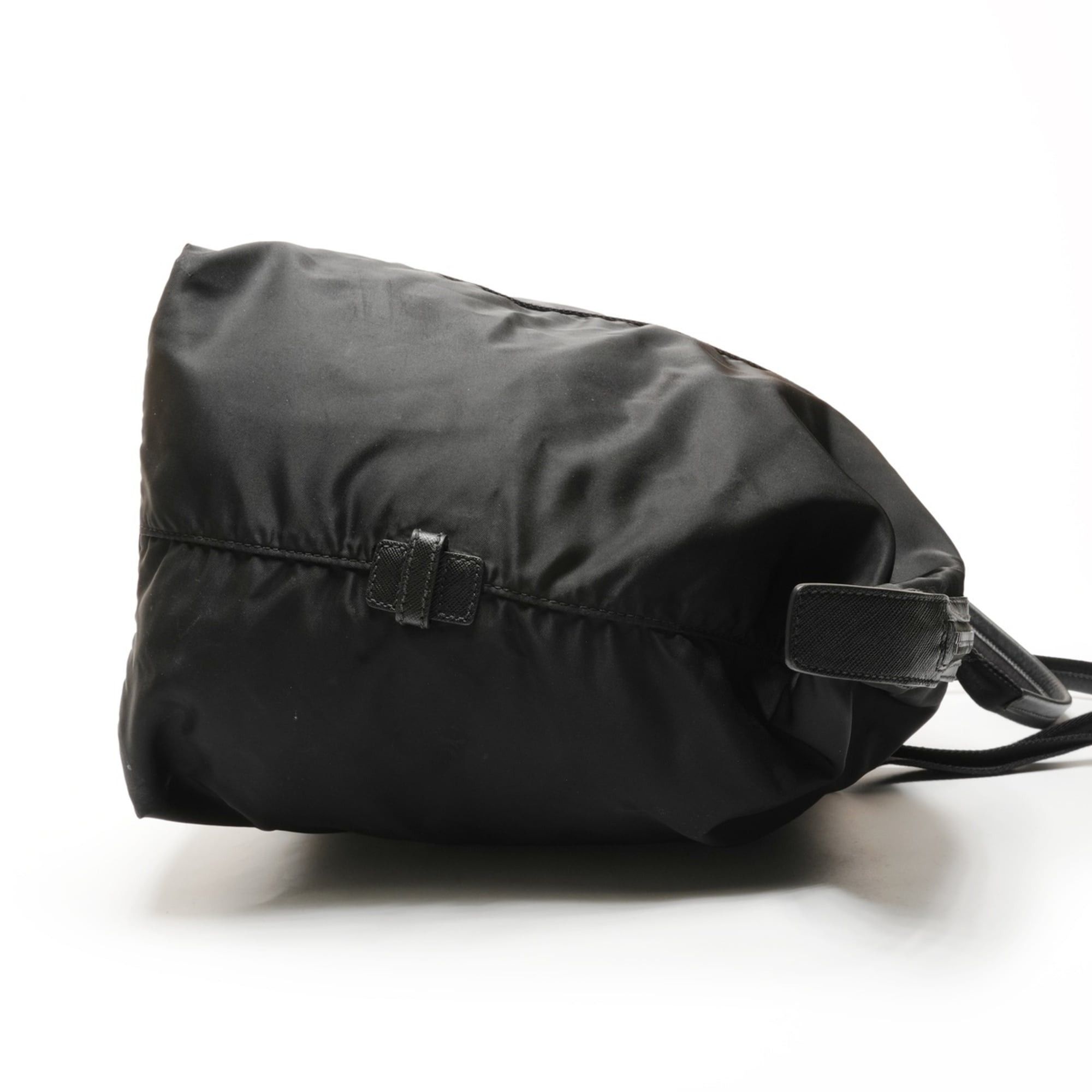 Prada Prada Nylon Triangle Logo Travel Bag/Boston Bag, Black, WS26682 Size ONE SIZE - 5 Thumbnail