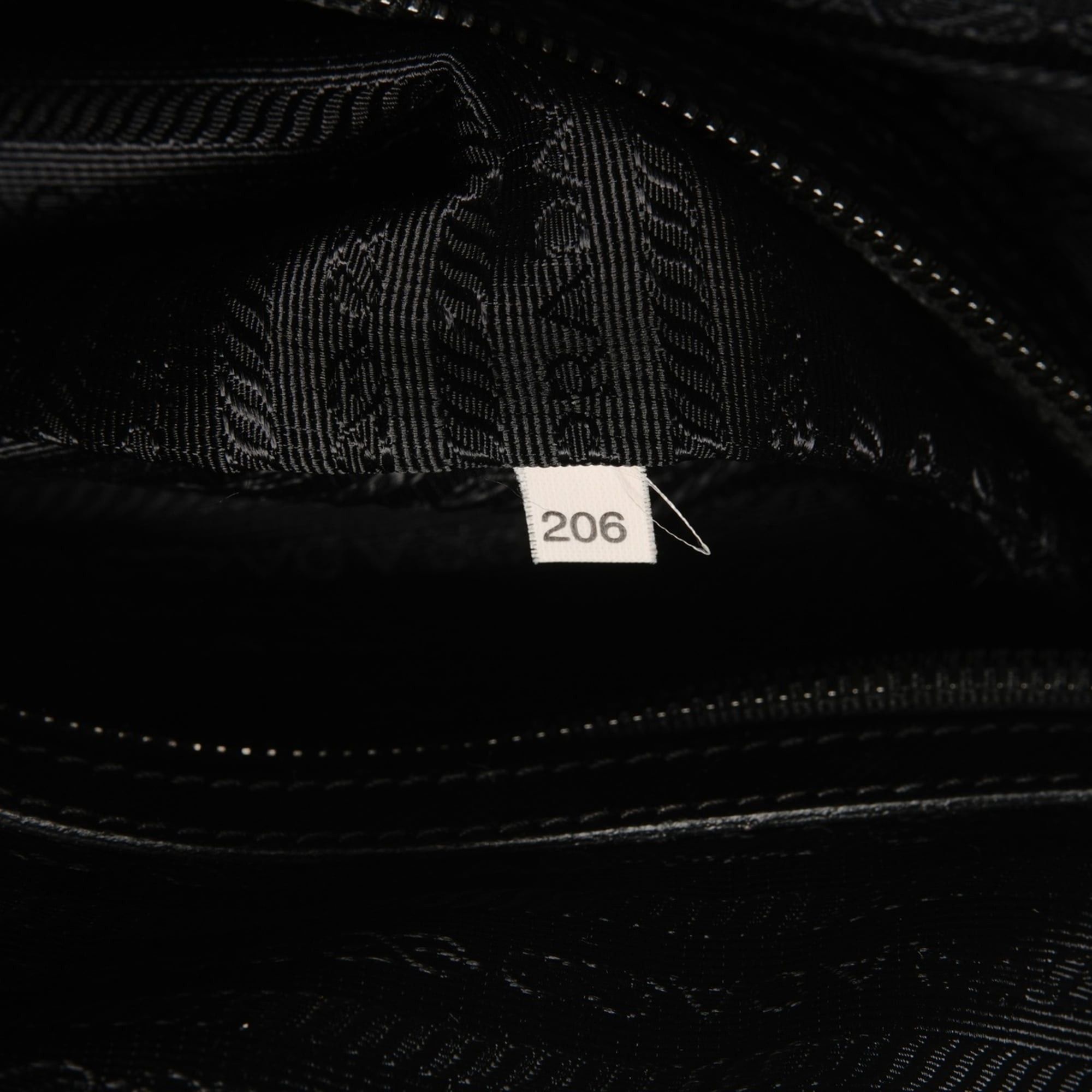 Prada Prada Nylon Triangle Logo Travel Bag/Boston Bag, Black, WS26682 Size ONE SIZE - 11 Thumbnail