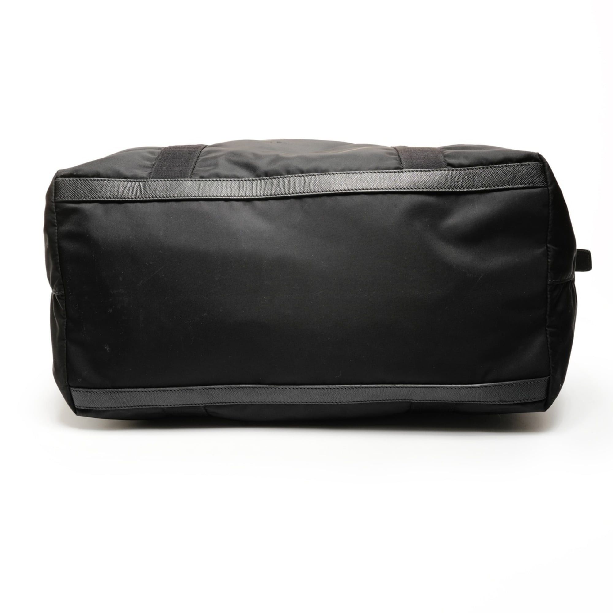 Prada Prada Nylon Triangle Logo Travel Bag/Boston Bag, Black, WS26682 Size ONE SIZE - 8 Thumbnail