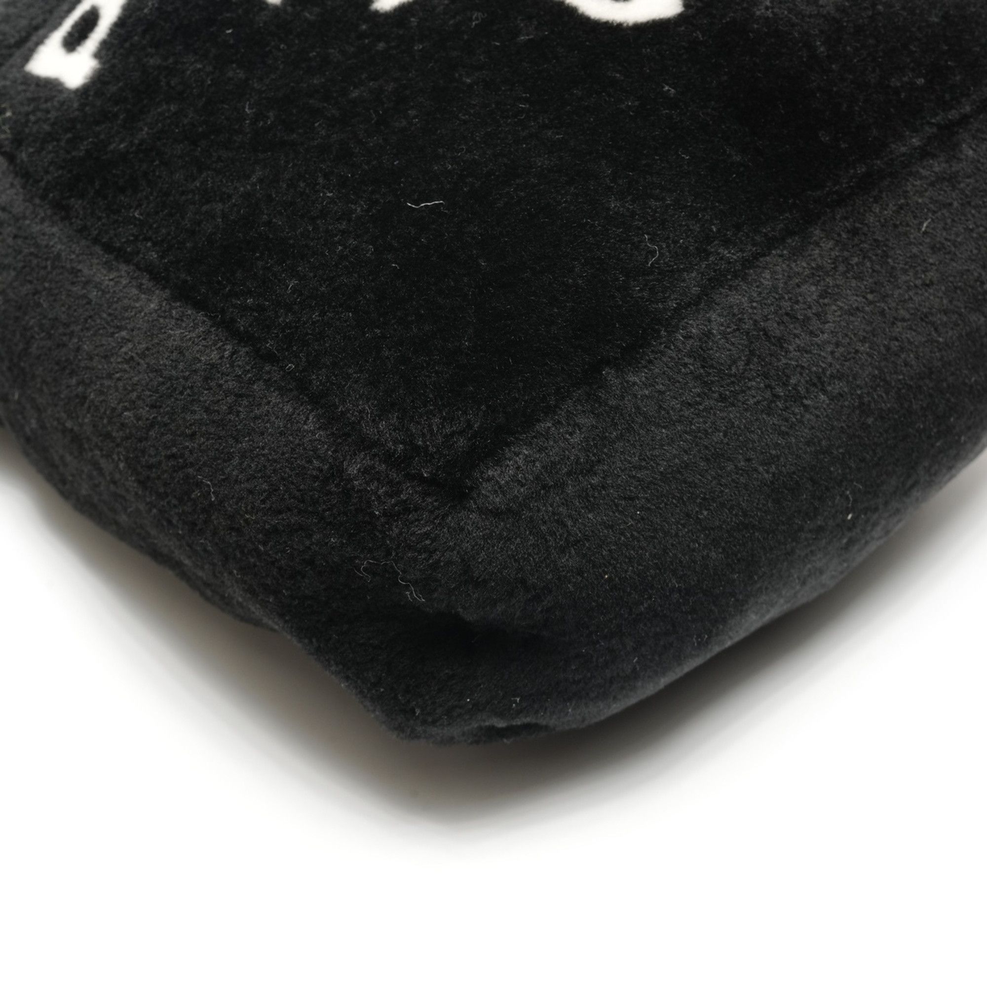Prada Prada Shearling and Sheepfur Logo 2-Way Handbag, Black, WS27109 Size ONE SIZE - 7 Thumbnail