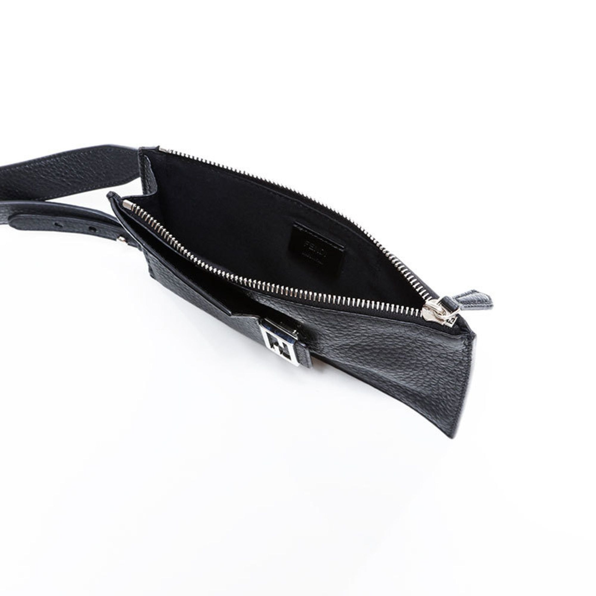 Fendi FENDI Leather Mamma Bucket Phone Case Shoulder Bag, Black, WS22657 Size ONE SIZE - 12 Thumbnail