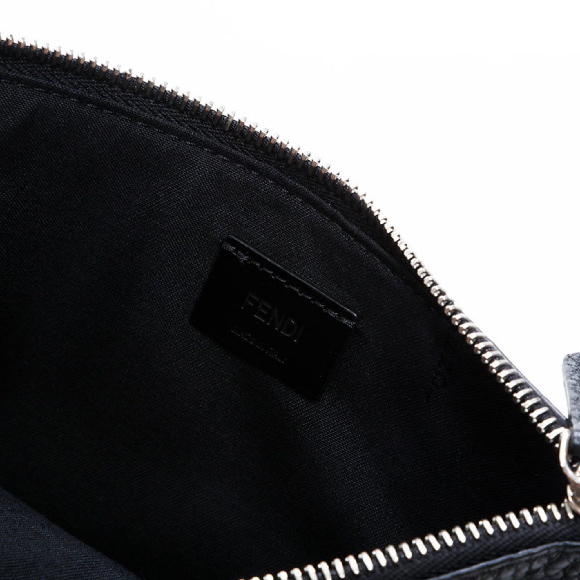 Fendi FENDI Leather Mamma Bucket Phone Case Shoulder Bag, Black, WS22657 Size ONE SIZE - 10 Thumbnail