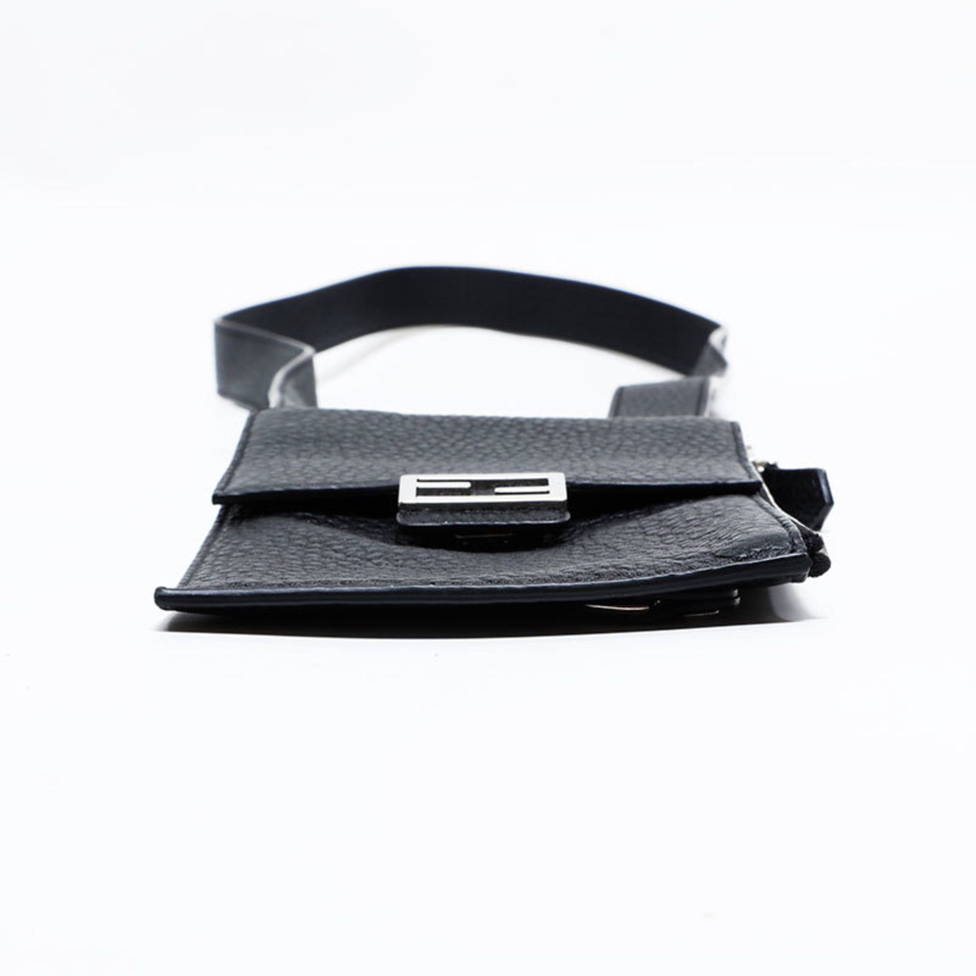 Fendi FENDI Leather Mamma Bucket Phone Case Shoulder Bag, Black, WS22657 Size ONE SIZE - 7 Thumbnail