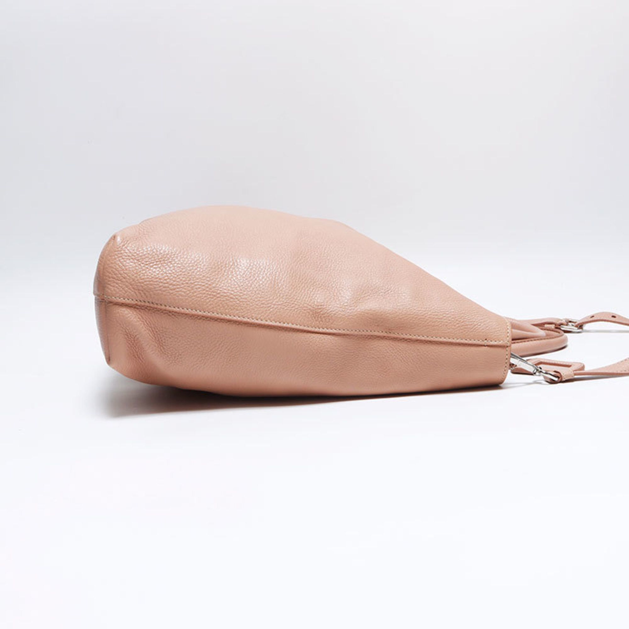 Prada Prada 2-way leather shoulder bag with silver hardware, pink, WS12533 Size ONE SIZE - 4 Thumbnail