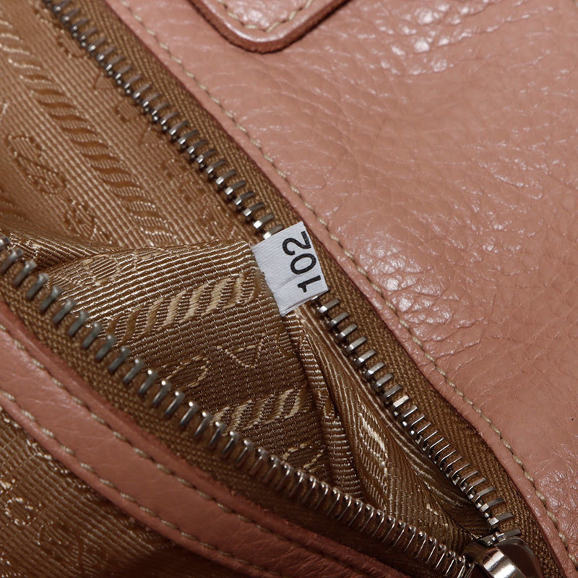 Prada Prada 2-way leather shoulder bag with silver hardware, pink, WS12533 Size ONE SIZE - 11 Thumbnail