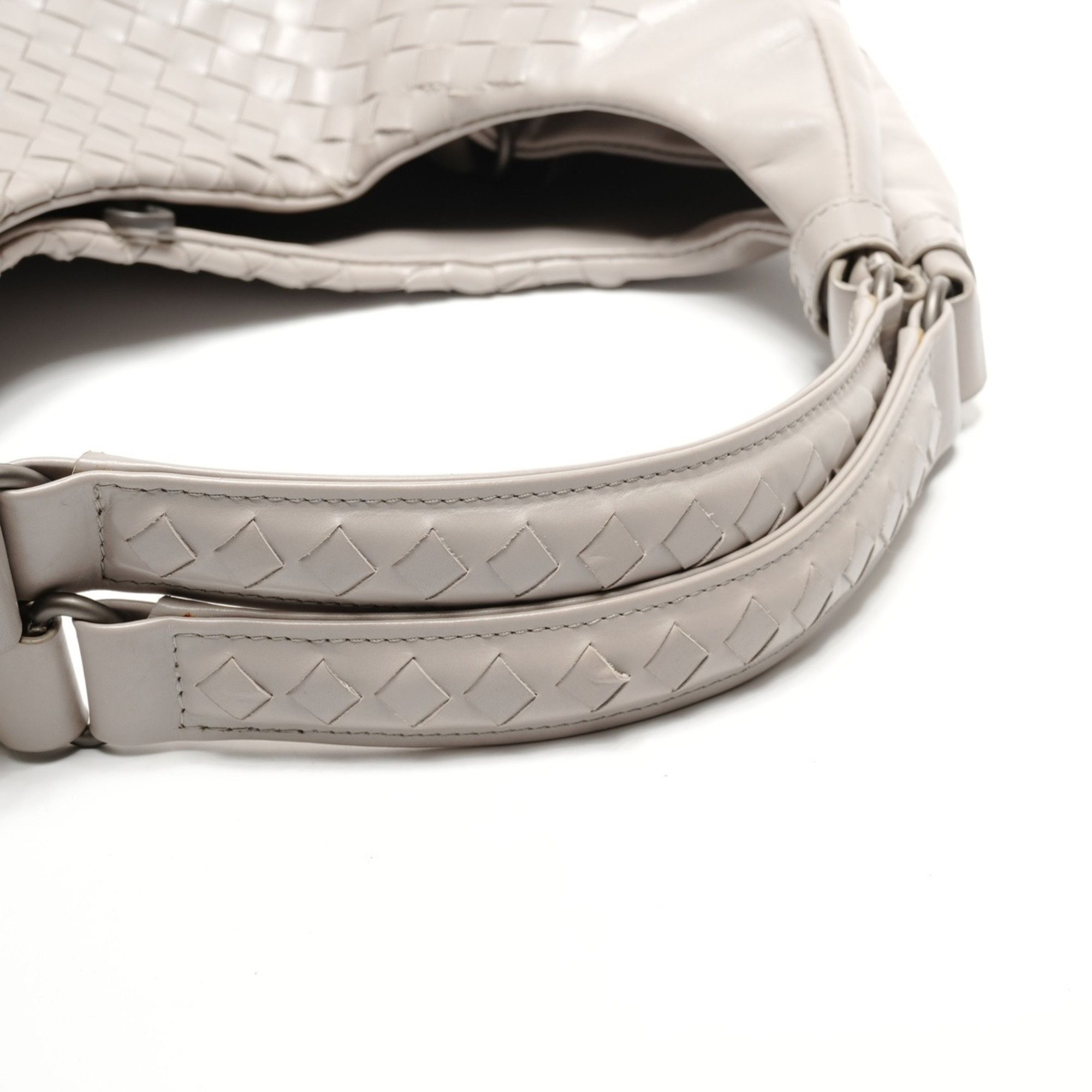 Bottega Veneta Bottega Veneta Intrecciato Campana Shoulder Bag, Gray, WS27258 Size ONE SIZE - 11 Thumbnail