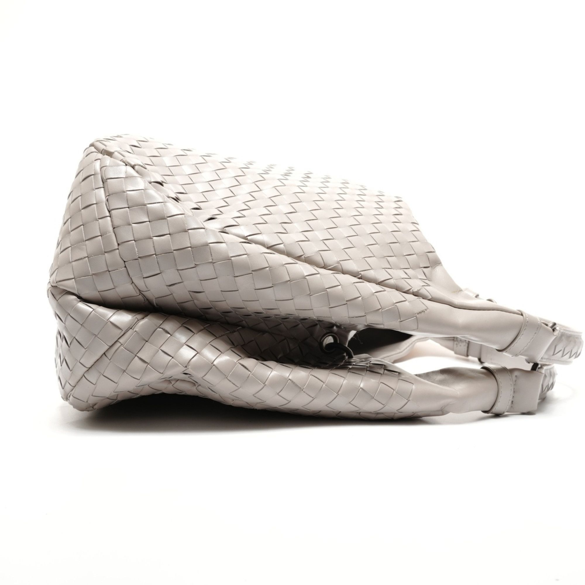 Bottega Veneta Bottega Veneta Intrecciato Campana Shoulder Bag, Gray, WS27258 Size ONE SIZE - 4 Thumbnail
