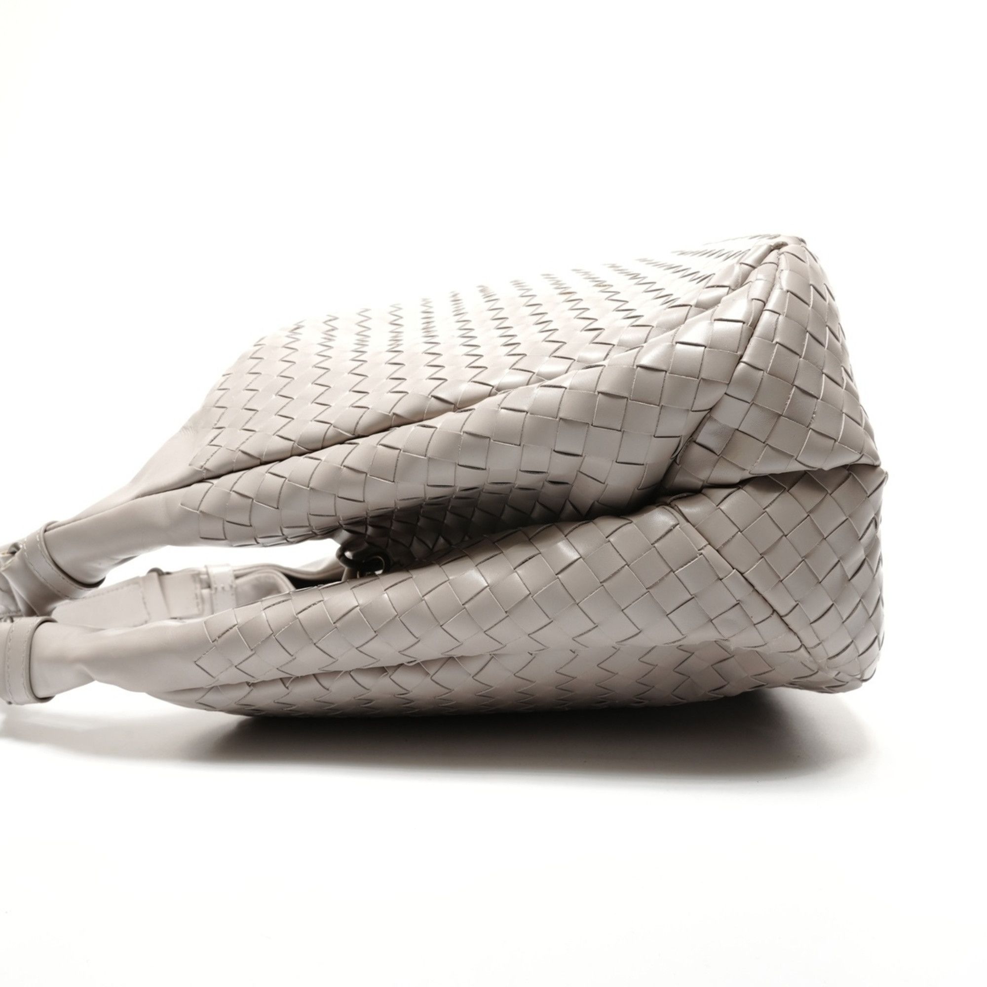 Bottega Veneta Bottega Veneta Intrecciato Campana Shoulder Bag, Gray, WS27258 Size ONE SIZE - 3 Thumbnail