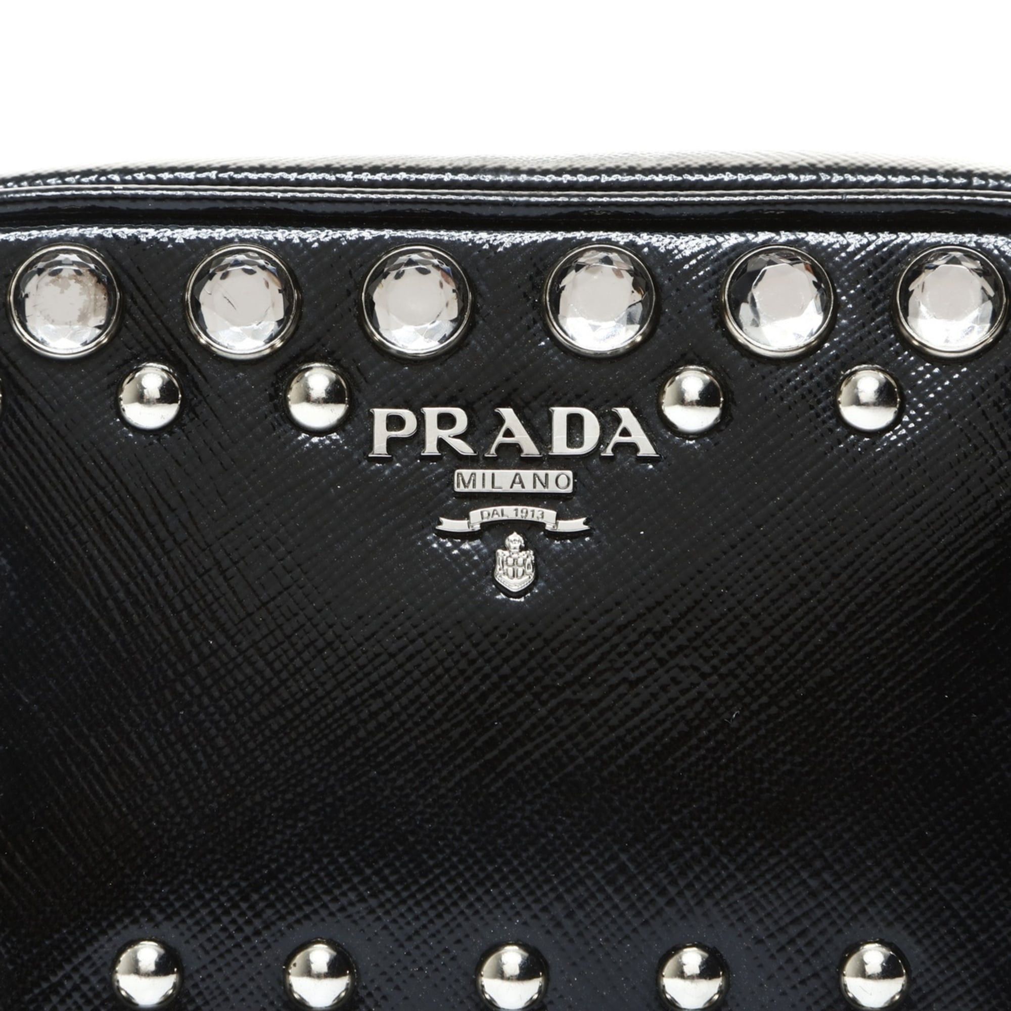 Prada Prada Studded Mini Camera Bag Shoulder Black WS25737 Size ONE SIZE - 8 Thumbnail