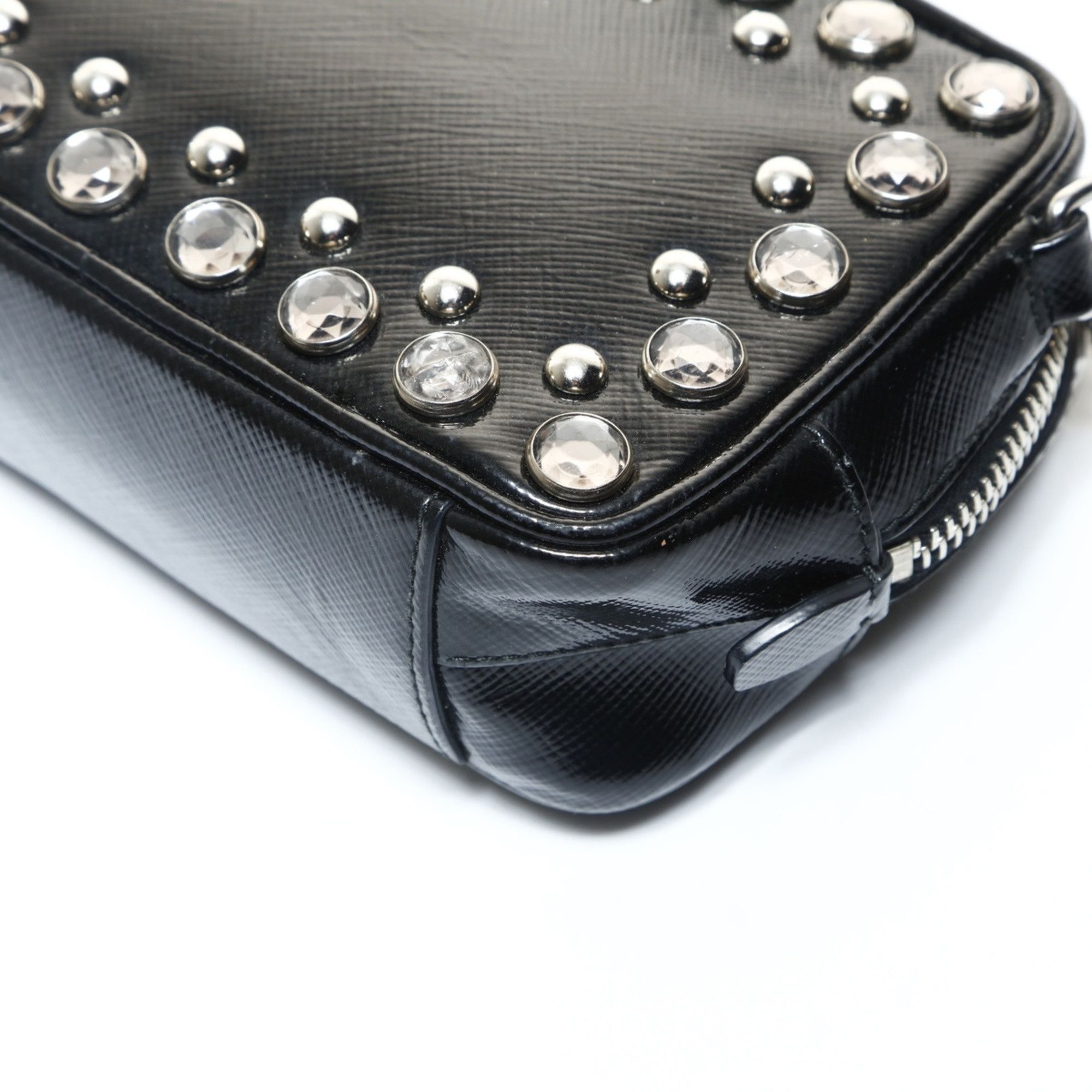 Prada Prada Studded Mini Camera Bag Shoulder Black WS25737 Size ONE SIZE - 6 Thumbnail
