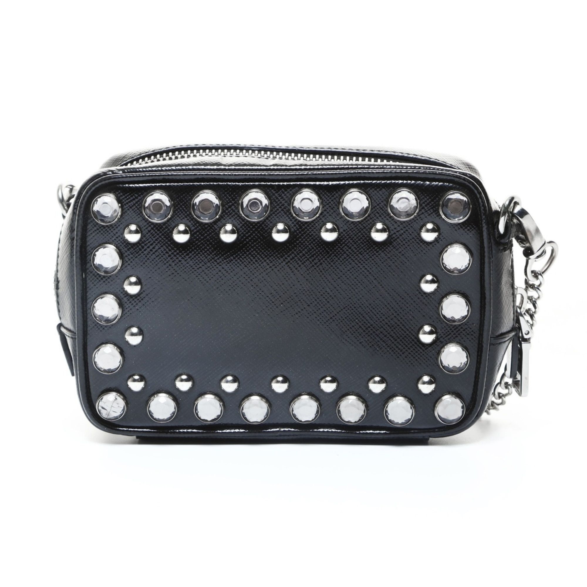 Prada Prada Studded Mini Camera Bag Shoulder Black WS25737 Size ONE SIZE - 2 Thumbnail
