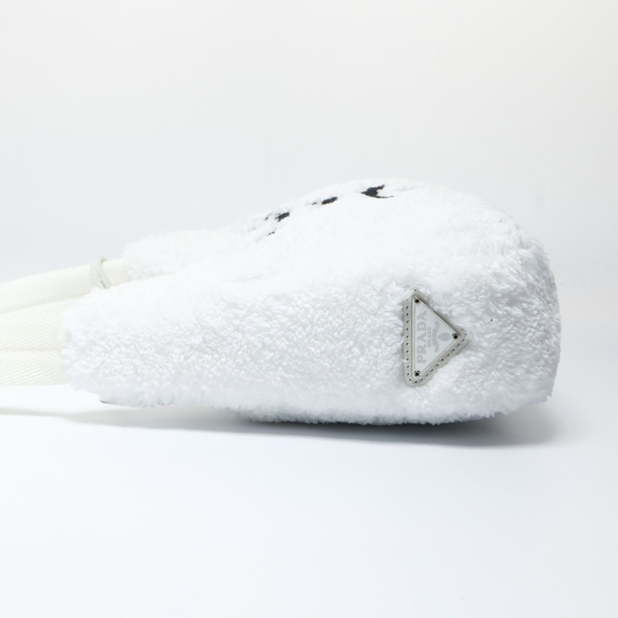 Prada Prada Re-Edition 2000 SPUGNA Hobo Shoulder Bag, White, WS26617 Size ONE SIZE - 4 Thumbnail