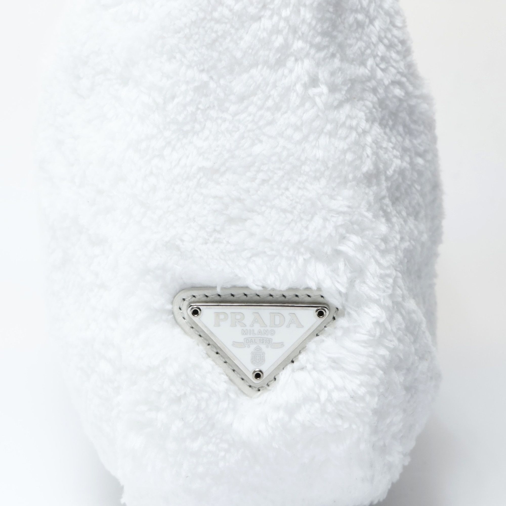 Prada Prada Re-Edition 2000 SPUGNA Hobo Shoulder Bag, White, WS26617 Size ONE SIZE - 9 Thumbnail