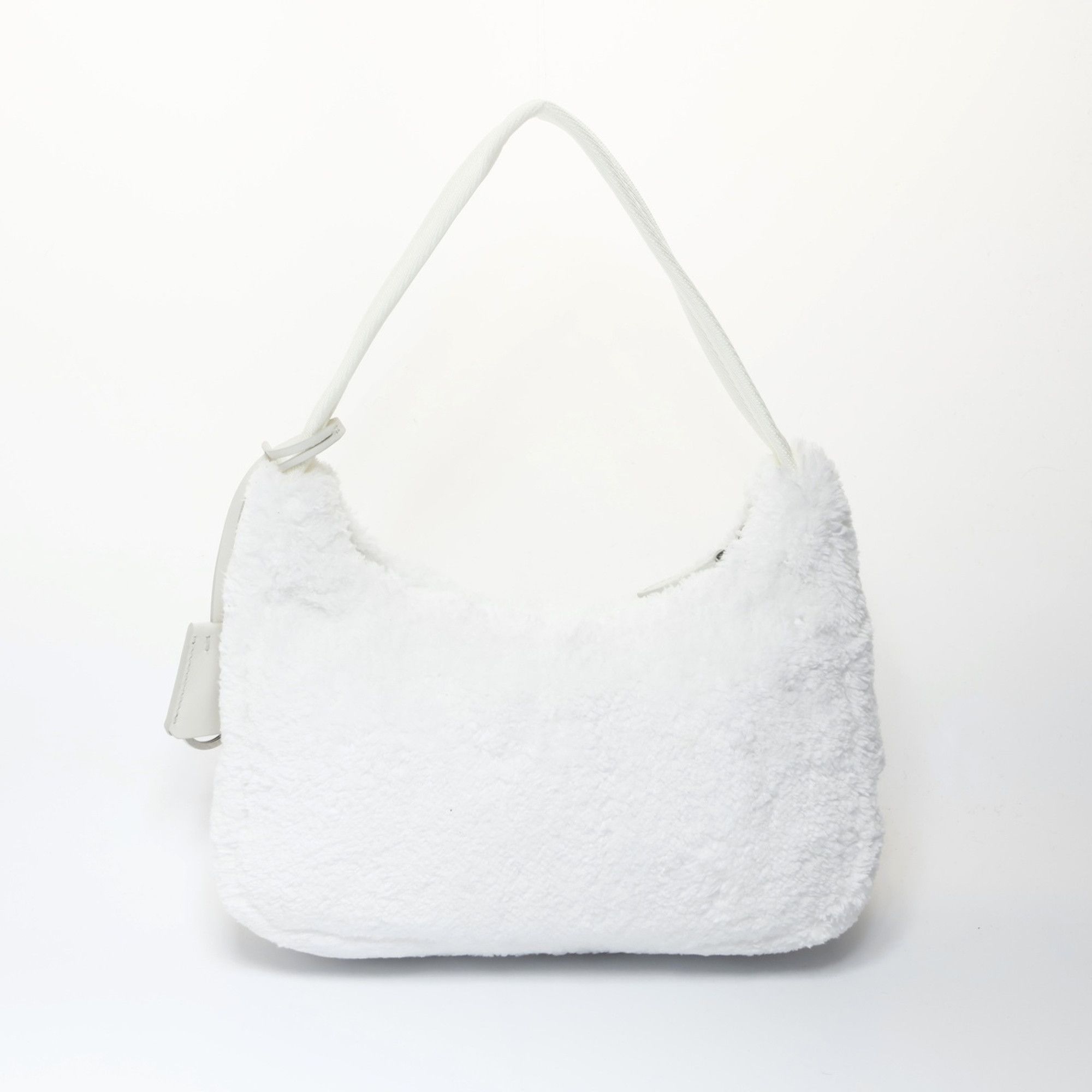 Prada Prada Re-Edition 2000 SPUGNA Hobo Shoulder Bag, White, WS26617 Size ONE SIZE - 3 Thumbnail