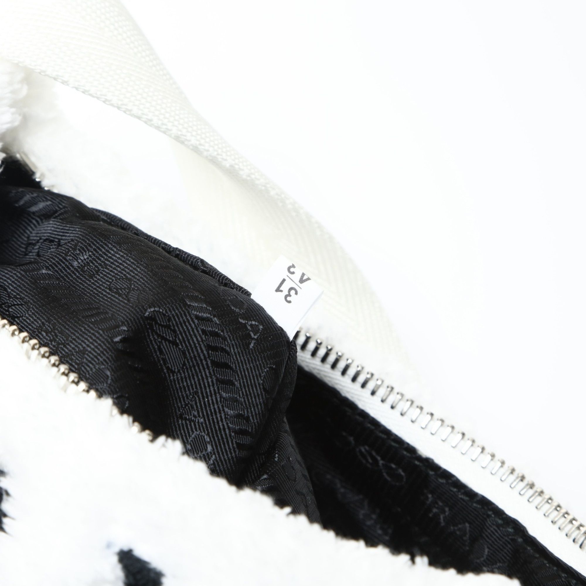 Prada Prada Re-Edition 2000 SPUGNA Hobo Shoulder Bag, White, WS26617 Size ONE SIZE - 12 Thumbnail