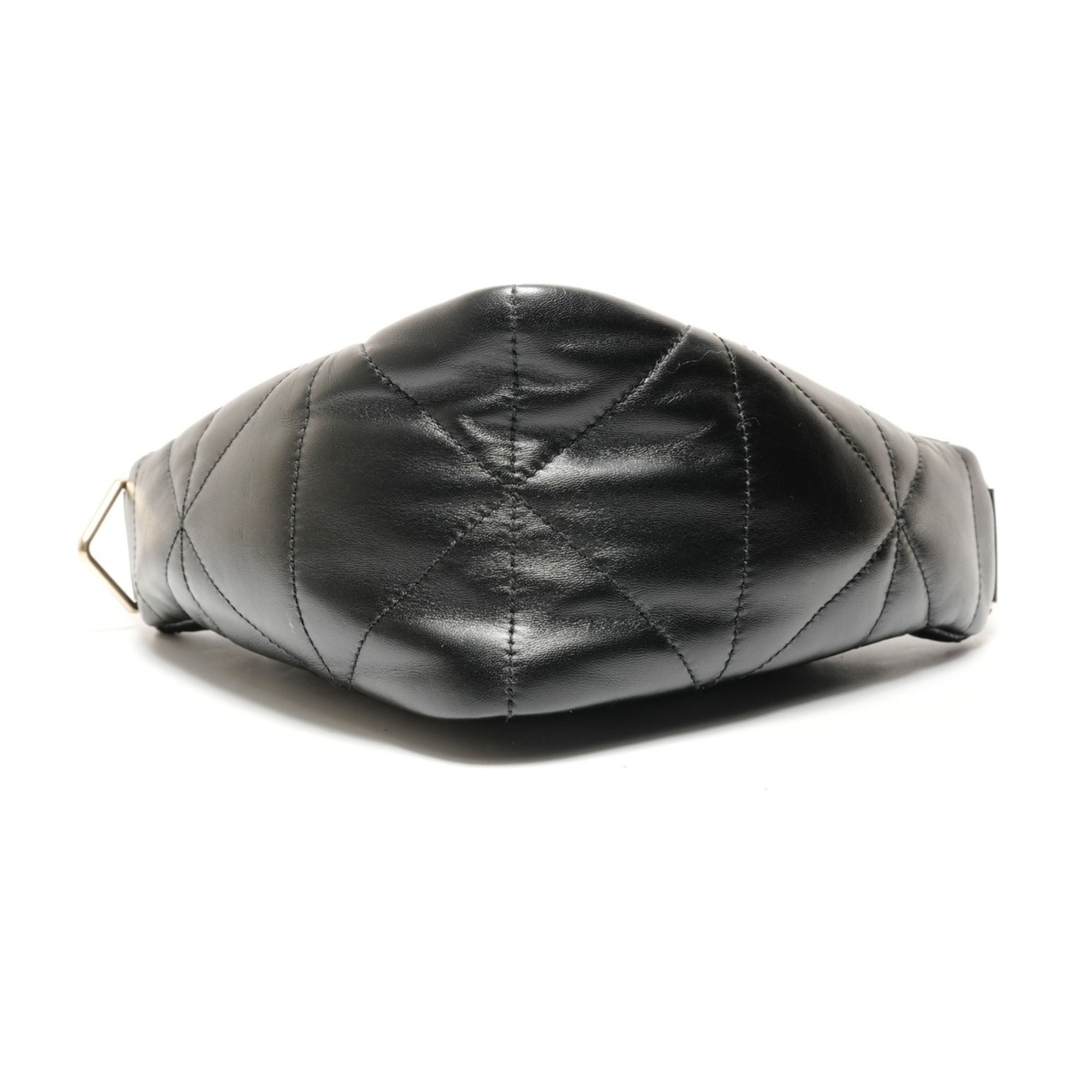 Prada Prada Nappa Leather Quilted Triangle Shoulder Bag, Black, WS26291 Size ONE SIZE - 7 Thumbnail