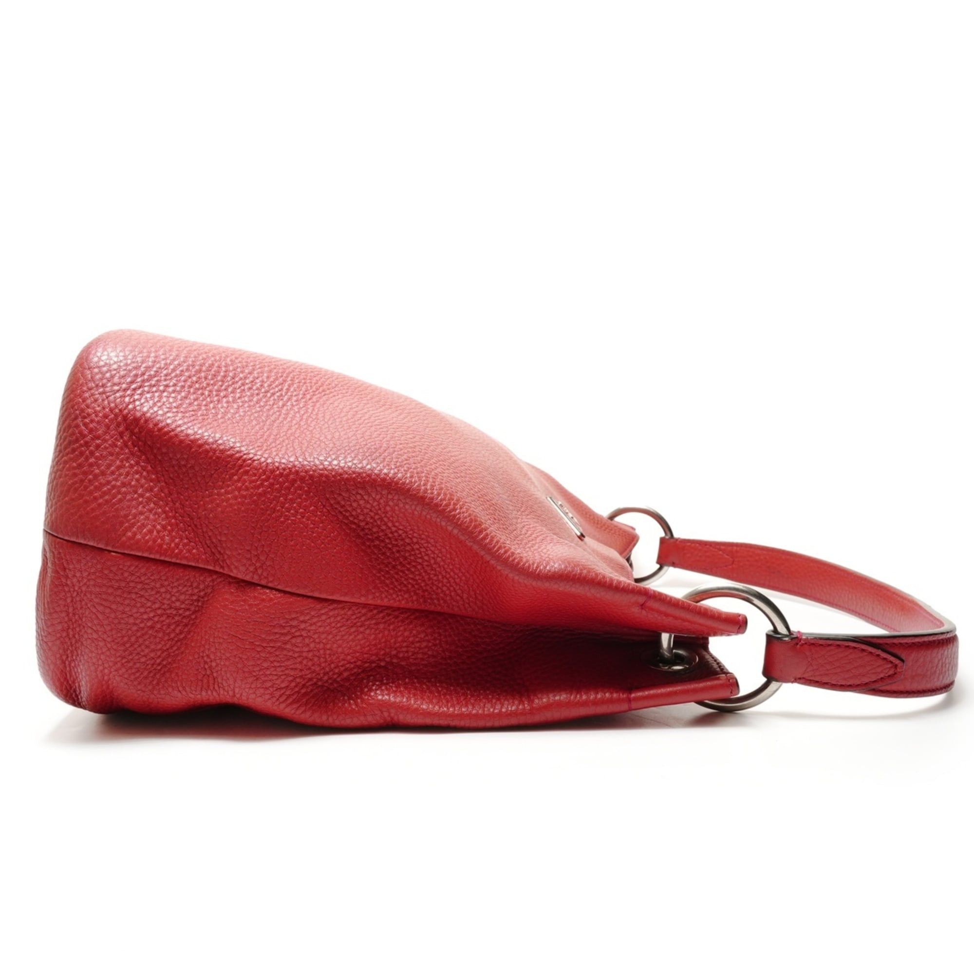 Prada Prada Leather Shoulder Bag Red WS26387 Size ONE SIZE - 4 Thumbnail