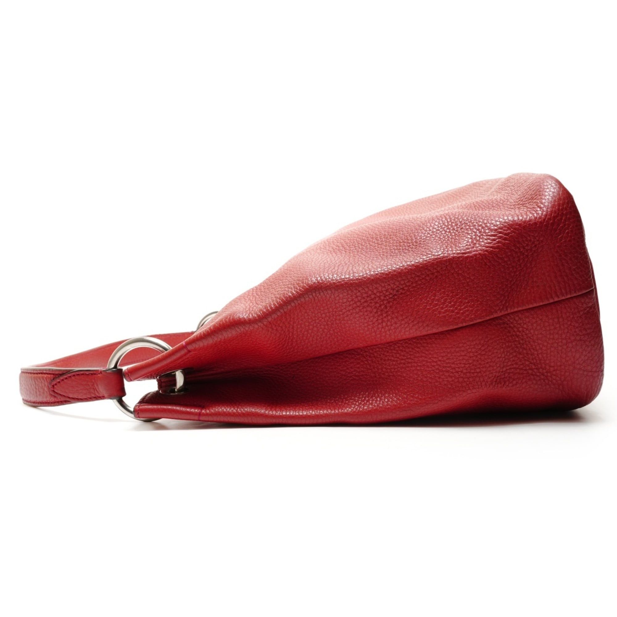 Prada Prada Leather Shoulder Bag Red WS26387 Size ONE SIZE - 3 Thumbnail
