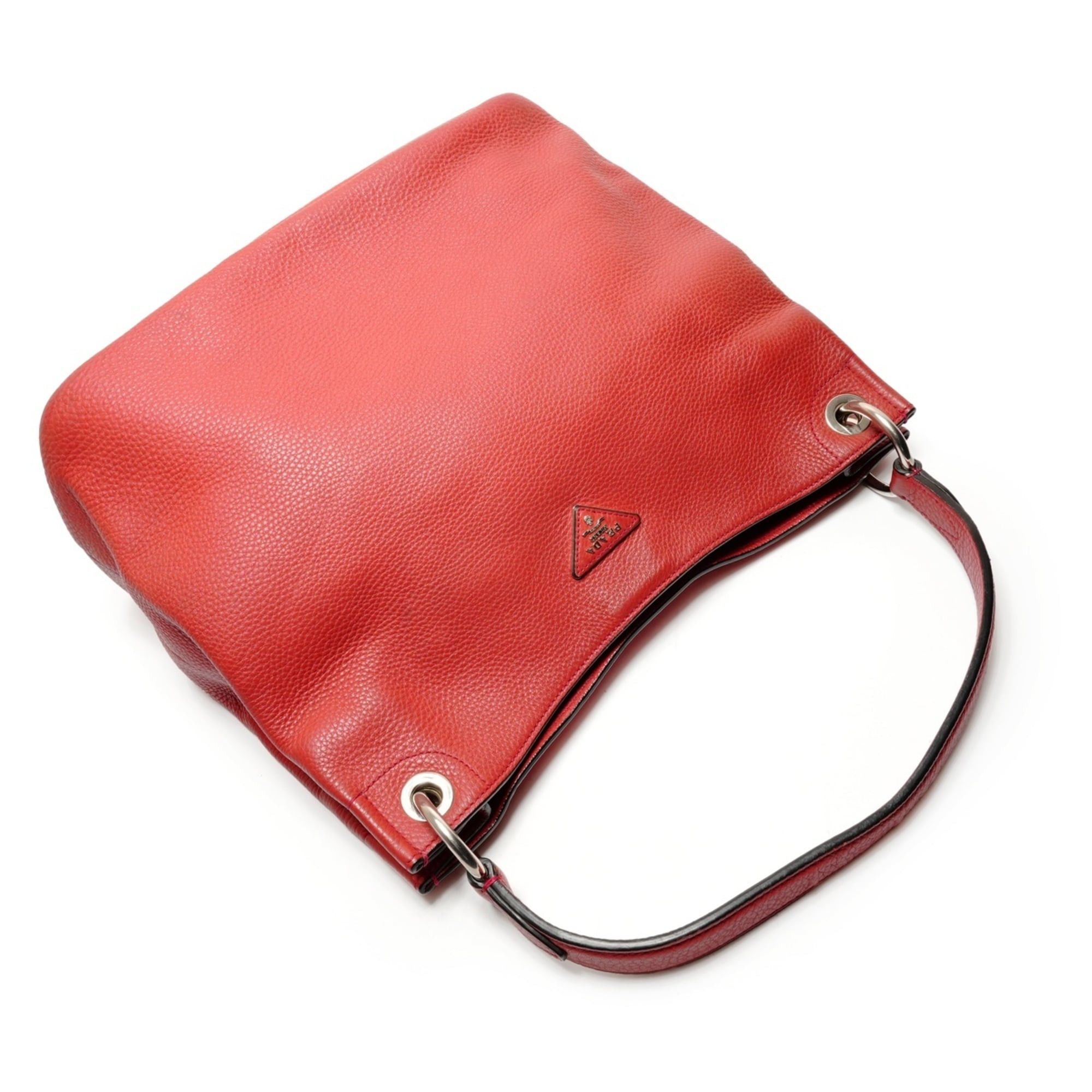 Prada Prada Leather Shoulder Bag Red WS26387 Size ONE SIZE - 8 Thumbnail