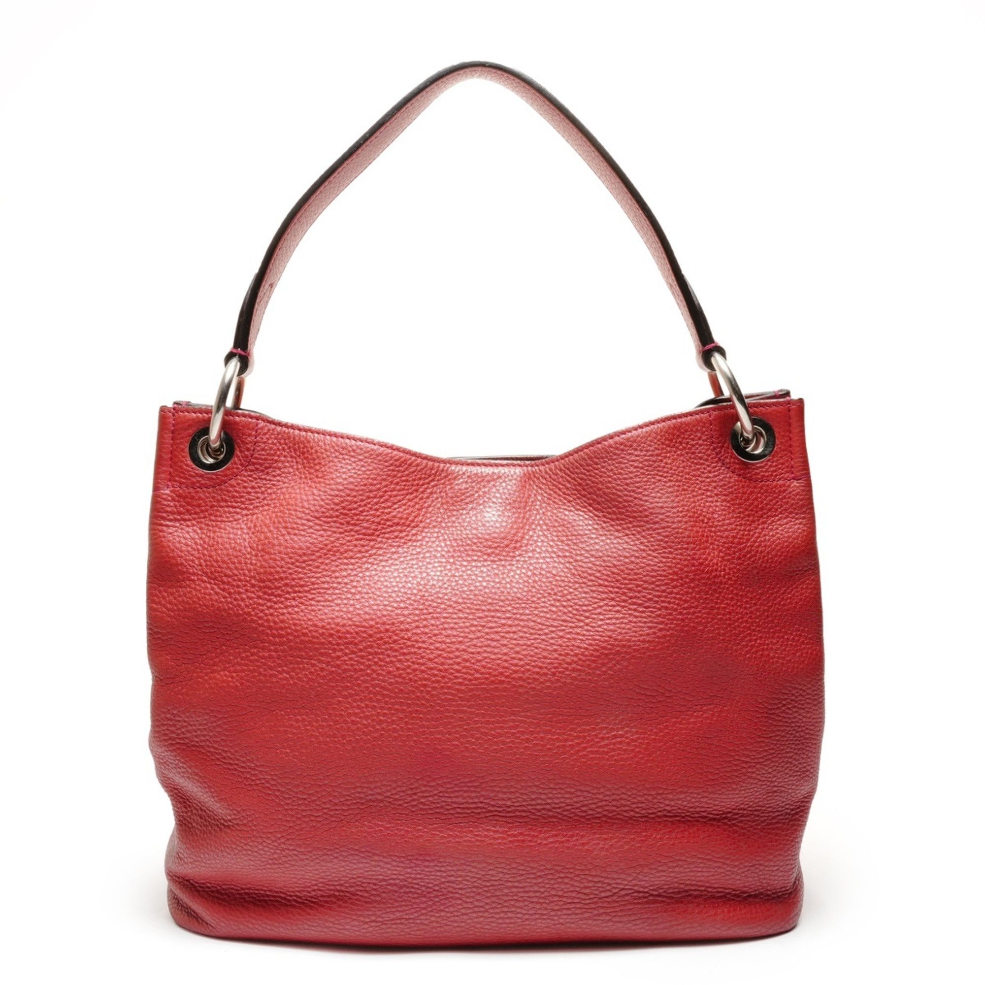 Prada Prada Leather Shoulder Bag Red WS26387 Size ONE SIZE - 2 Thumbnail