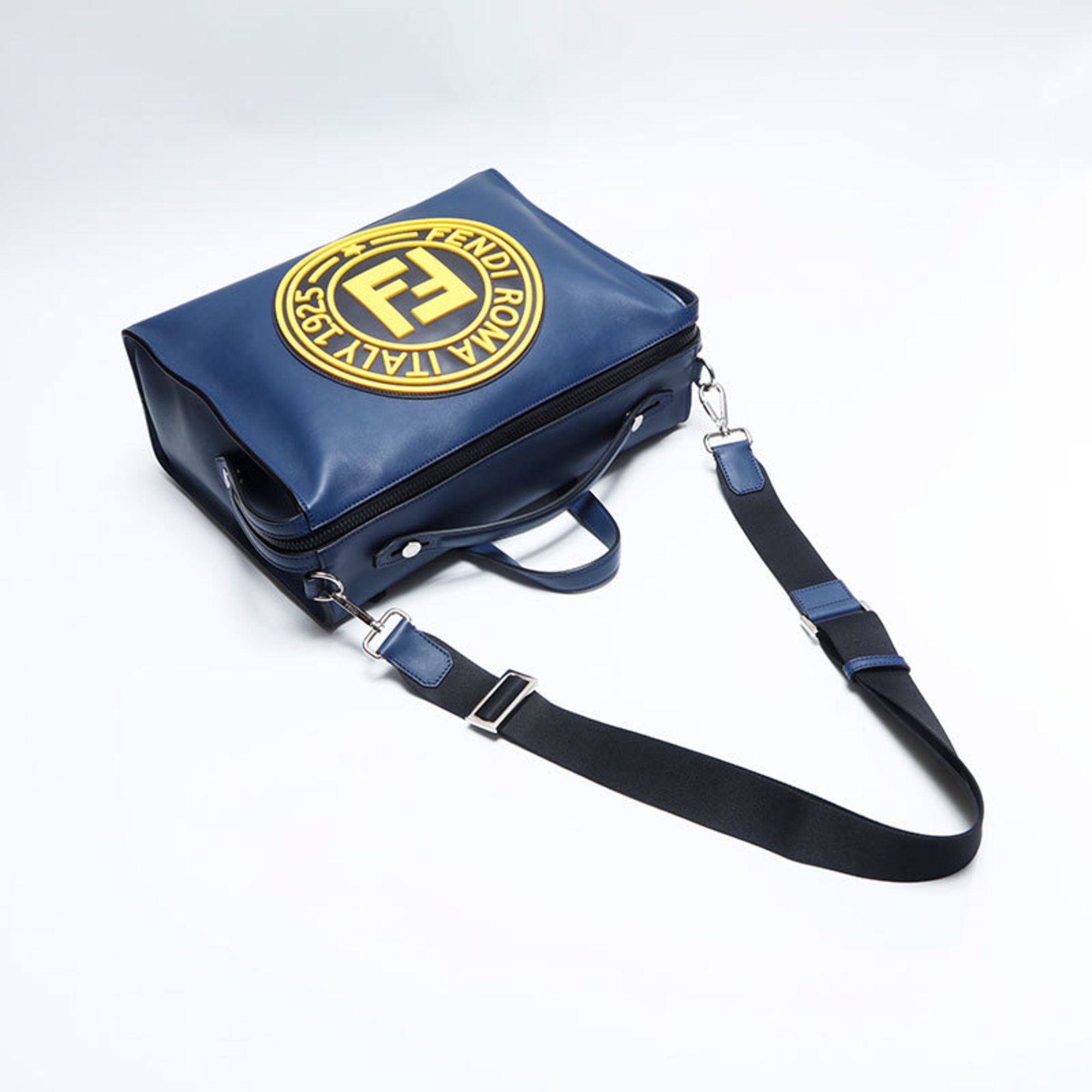 Fendi Fendi Louis FF Stamp 2-way Shoulder Bag, Navy, WS14817 Size ONE SIZE - 9 Thumbnail
