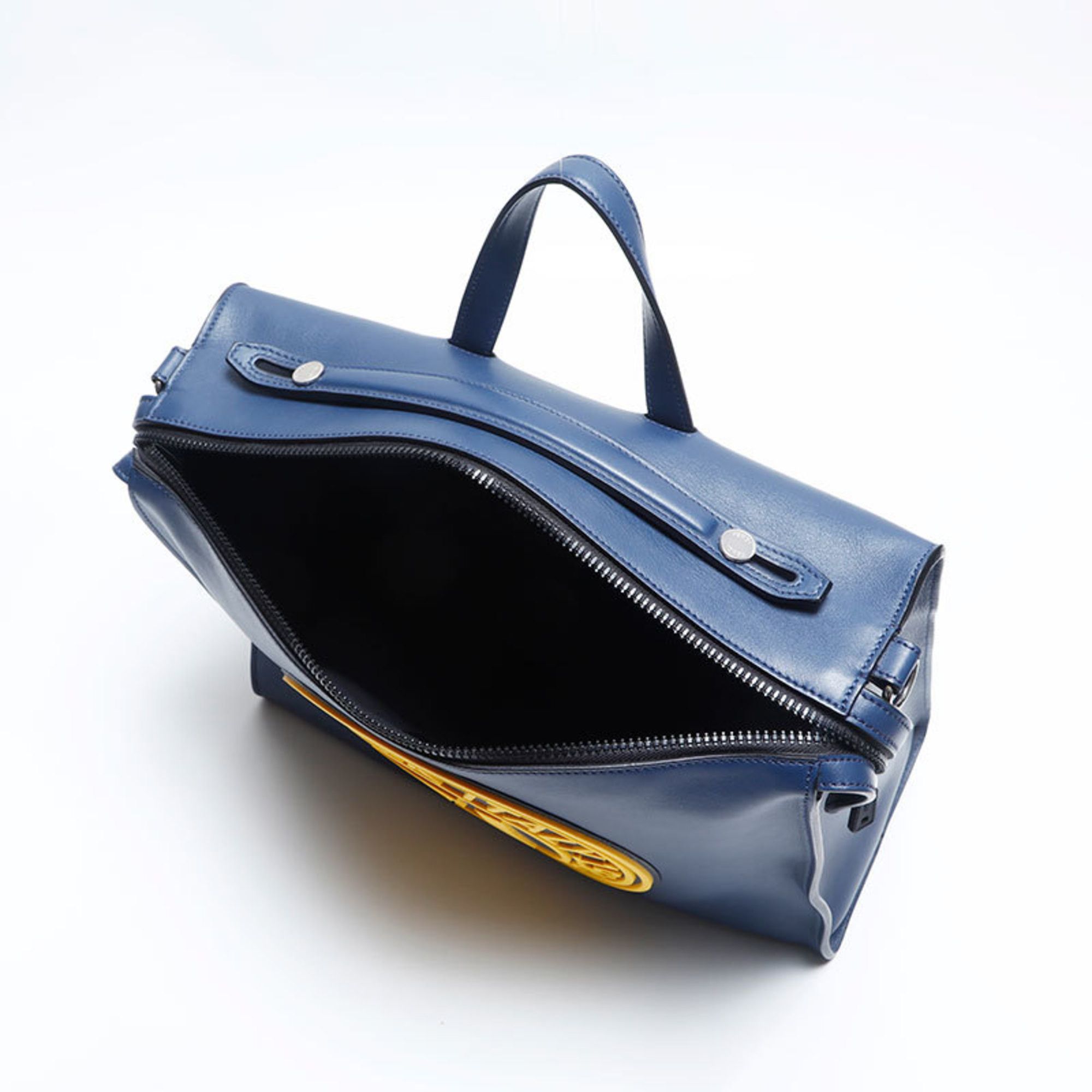 Fendi Fendi Louis FF Stamp 2-way Shoulder Bag, Navy, WS14817 Size ONE SIZE - 12 Thumbnail