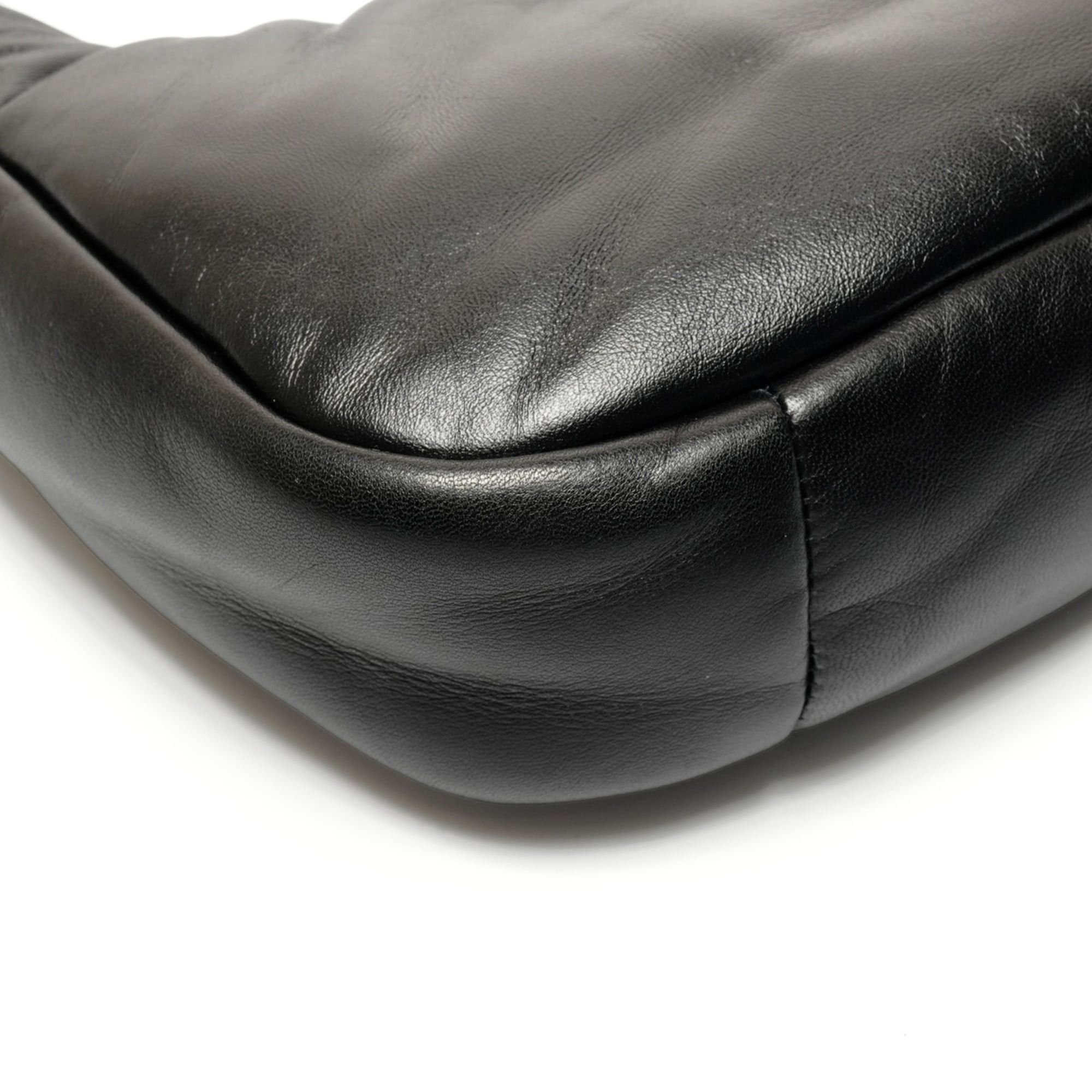 Prada Prada Soft Padded Nappa Leather 2-Way Handbag 1BA384 Black WS26773 Size ONE SIZE - 5 Thumbnail