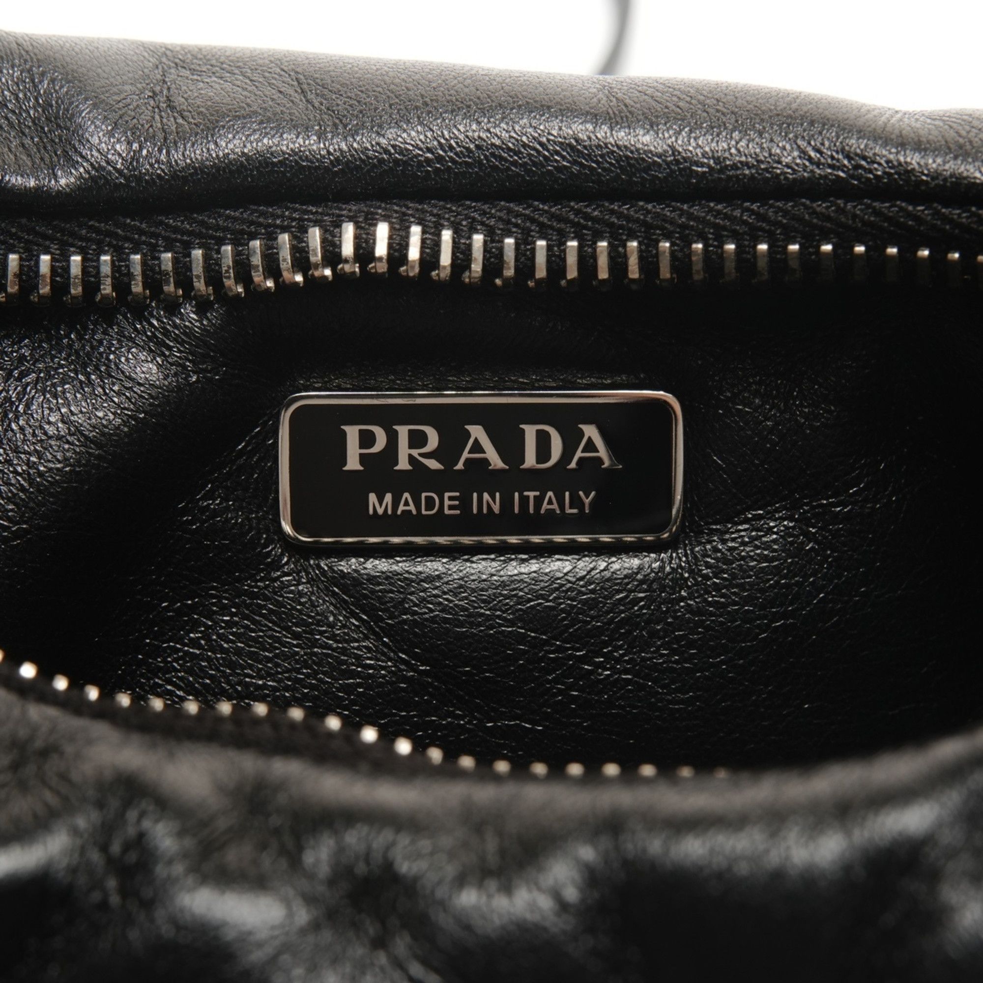 Prada Prada Soft Padded Nappa Leather 2-Way Handbag 1BA384 Black WS26773 Size ONE SIZE - 9 Thumbnail