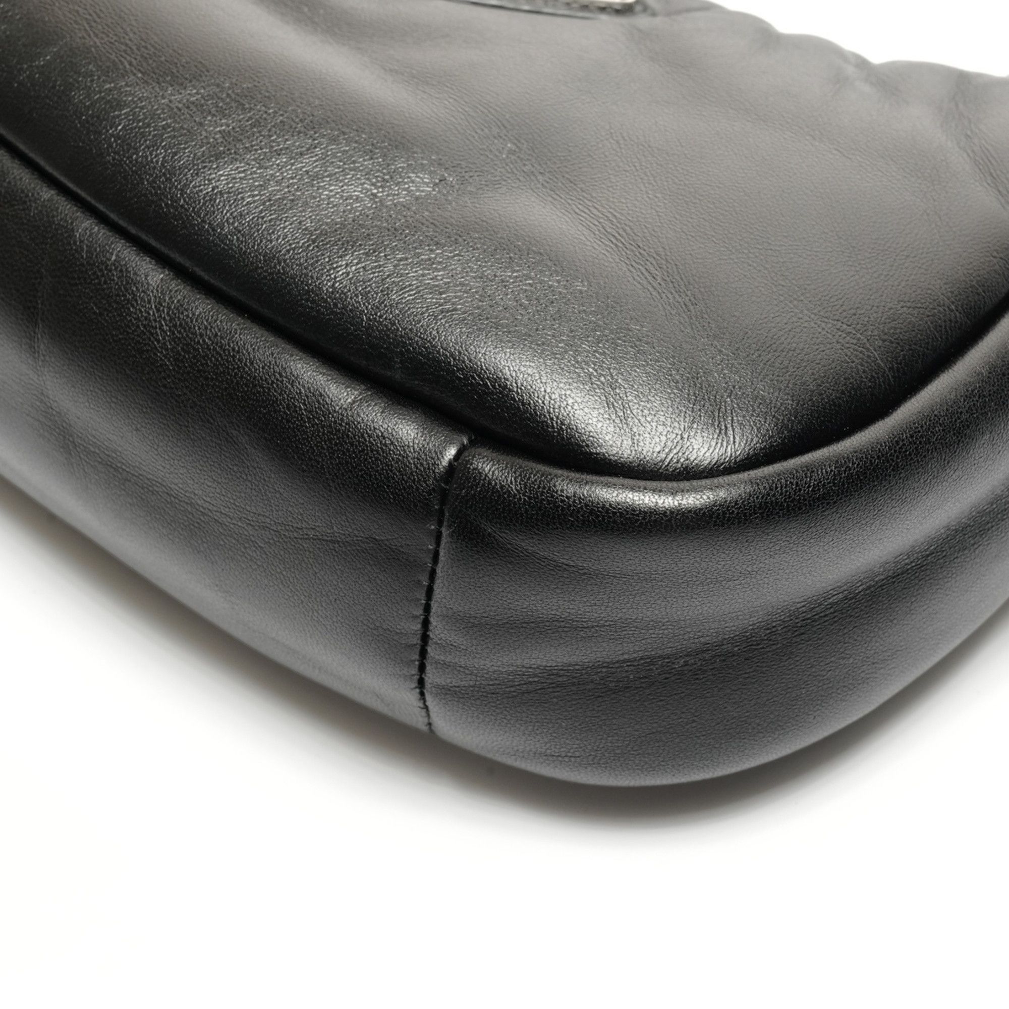 Prada Prada Soft Padded Nappa Leather 2-Way Handbag 1BA384 Black WS26773 Size ONE SIZE - 6 Thumbnail