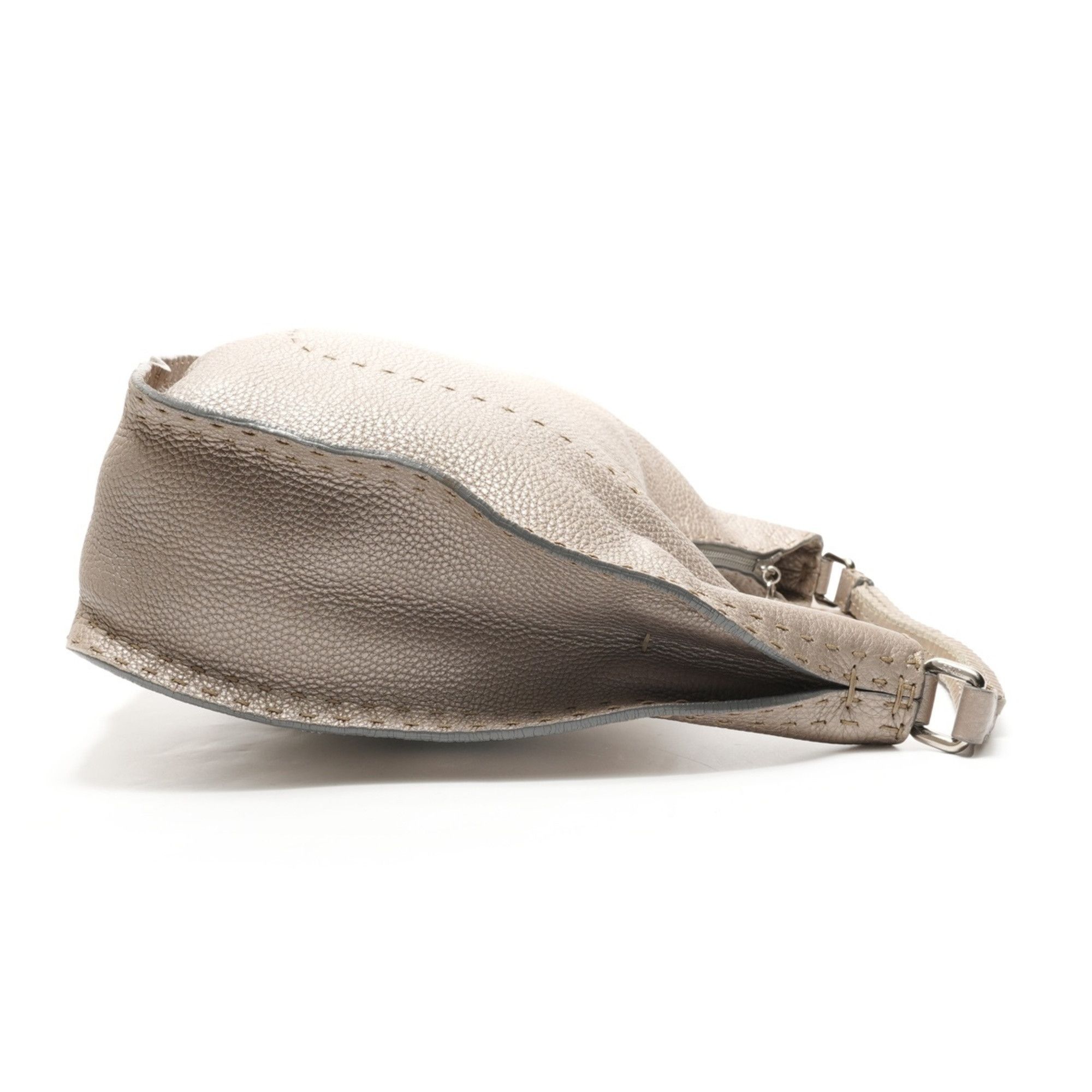 Fendi Fendi Selleria Hobo Shoulder Bag, Silver, WS26180 Size ONE SIZE - 4 Thumbnail