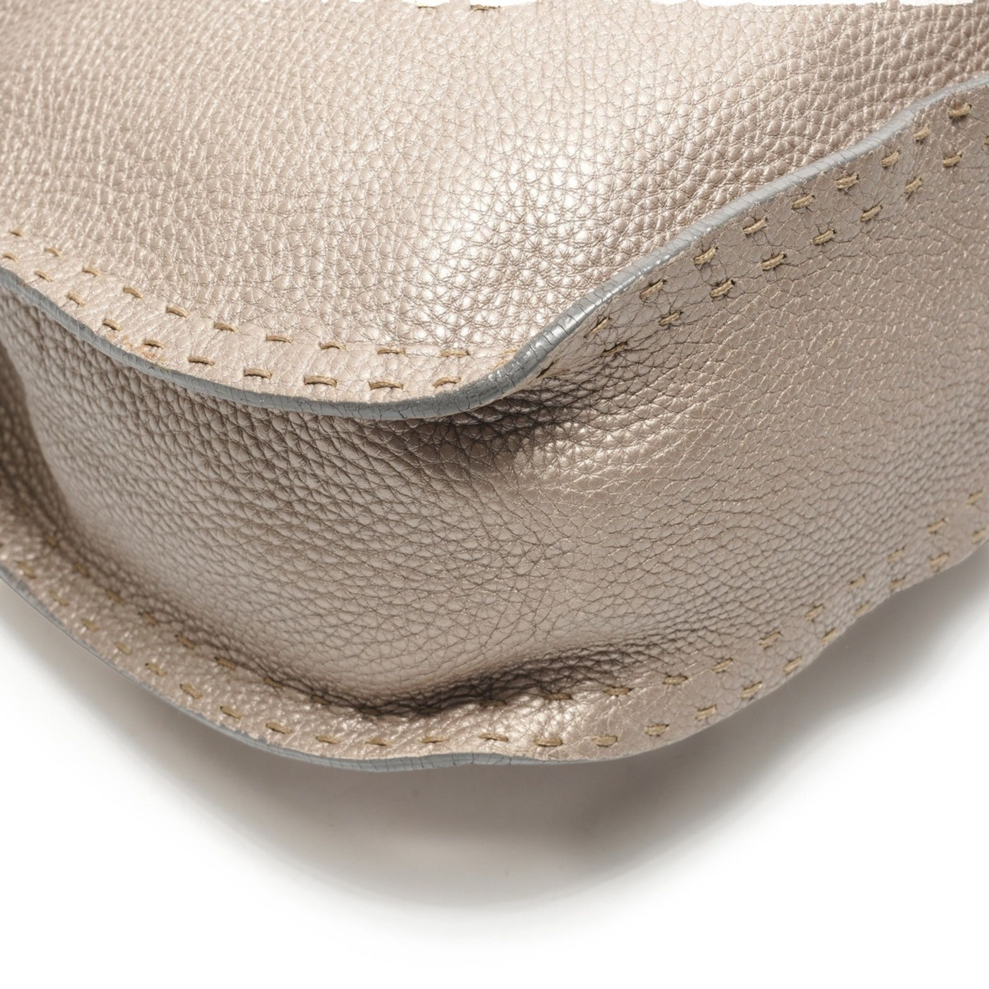Fendi Fendi Selleria Hobo Shoulder Bag, Silver, WS26180 Size ONE SIZE - 5 Thumbnail
