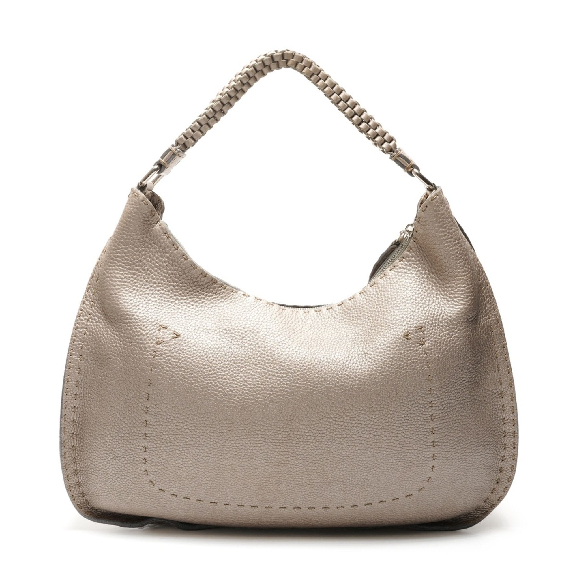 Fendi Fendi Selleria Hobo Shoulder Bag, Silver, WS26180 Size ONE SIZE - 2 Thumbnail