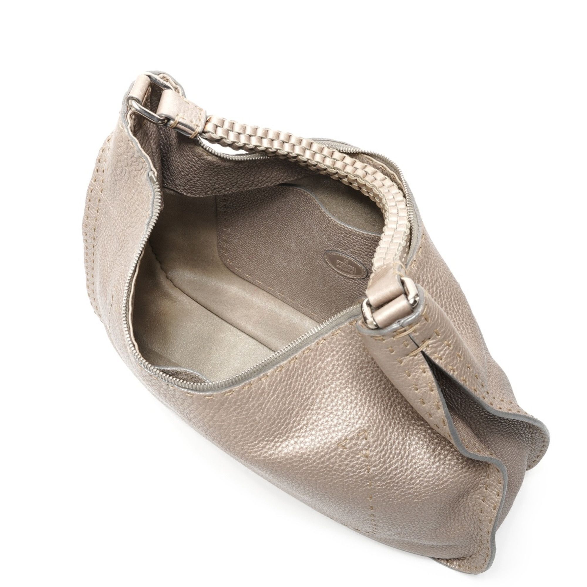 Fendi Fendi Selleria Hobo Shoulder Bag, Silver, WS26180 Size ONE SIZE - 10 Thumbnail