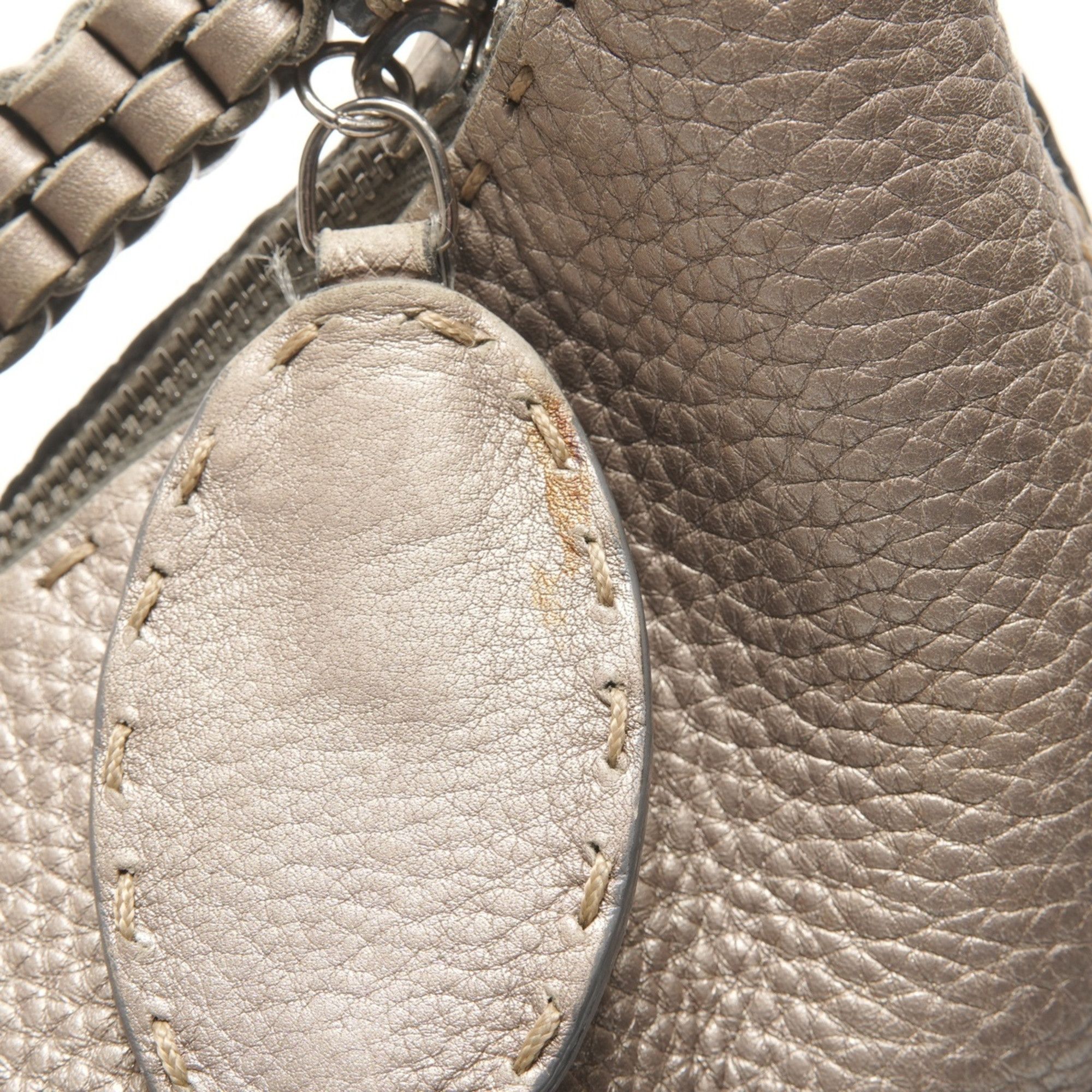 Fendi Fendi Selleria Hobo Shoulder Bag, Silver, WS26180 Size ONE SIZE - 12 Thumbnail