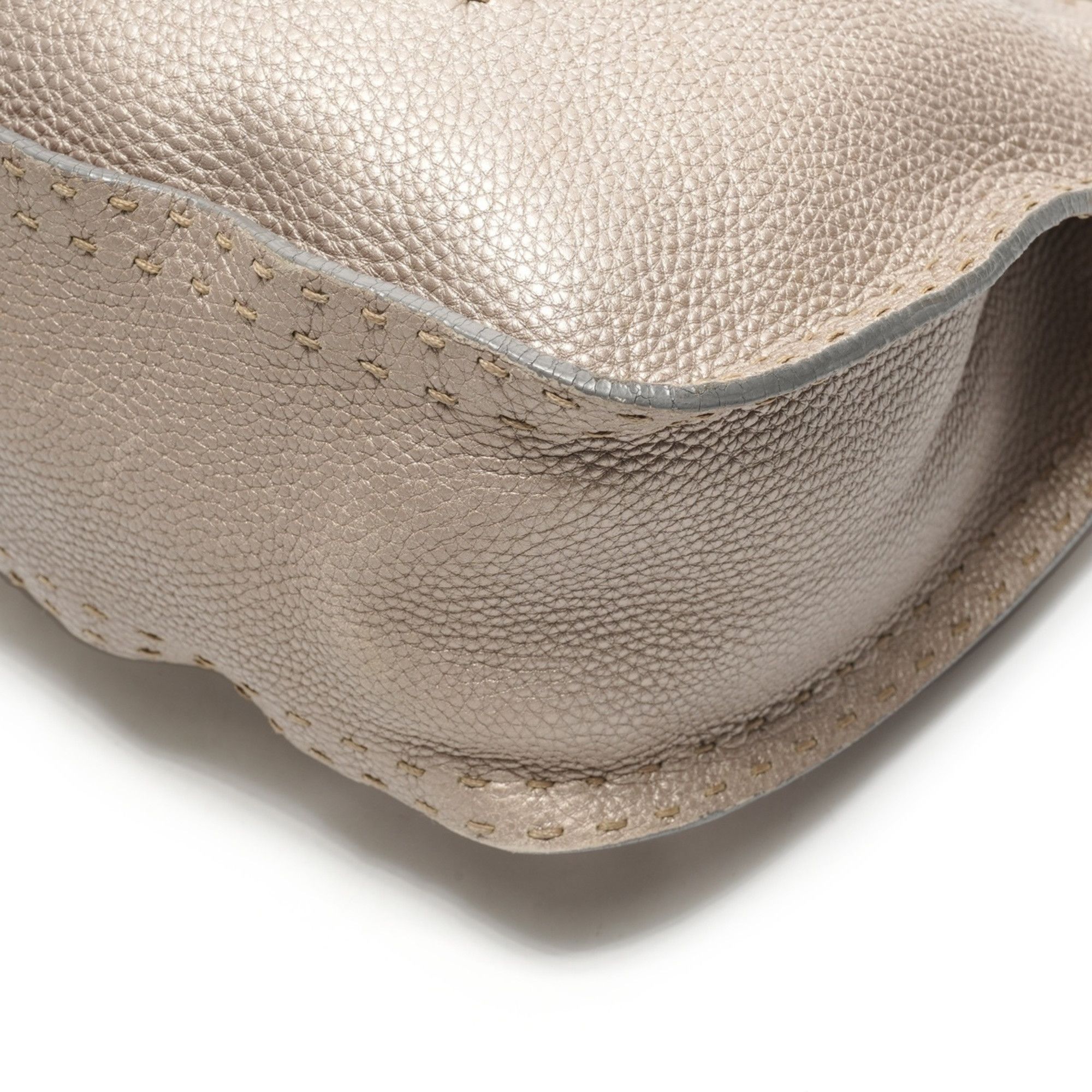 Fendi Fendi Selleria Hobo Shoulder Bag, Silver, WS26180 Size ONE SIZE - 6 Thumbnail