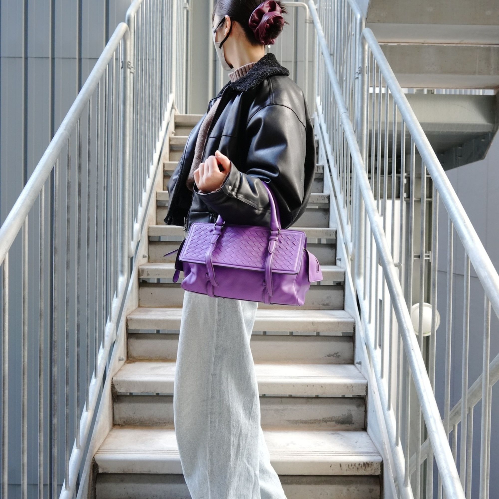 Bottega Veneta Bottega Veneta Intrecciato Monaco Bag Handbag Purple WS27124 Size ONE SIZE - 16 Thumbnail